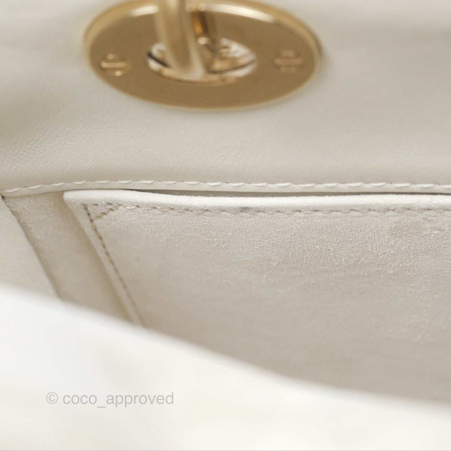 Christian Dior Small Lady Dior My ABCDior Bag Latte Cannage Lambskin