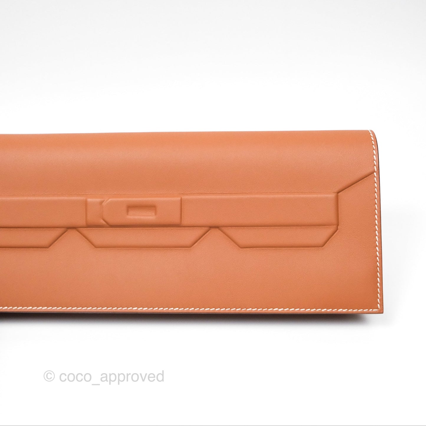 Hermès Birkin Shadow Clutch Bag Gold 37 Swift