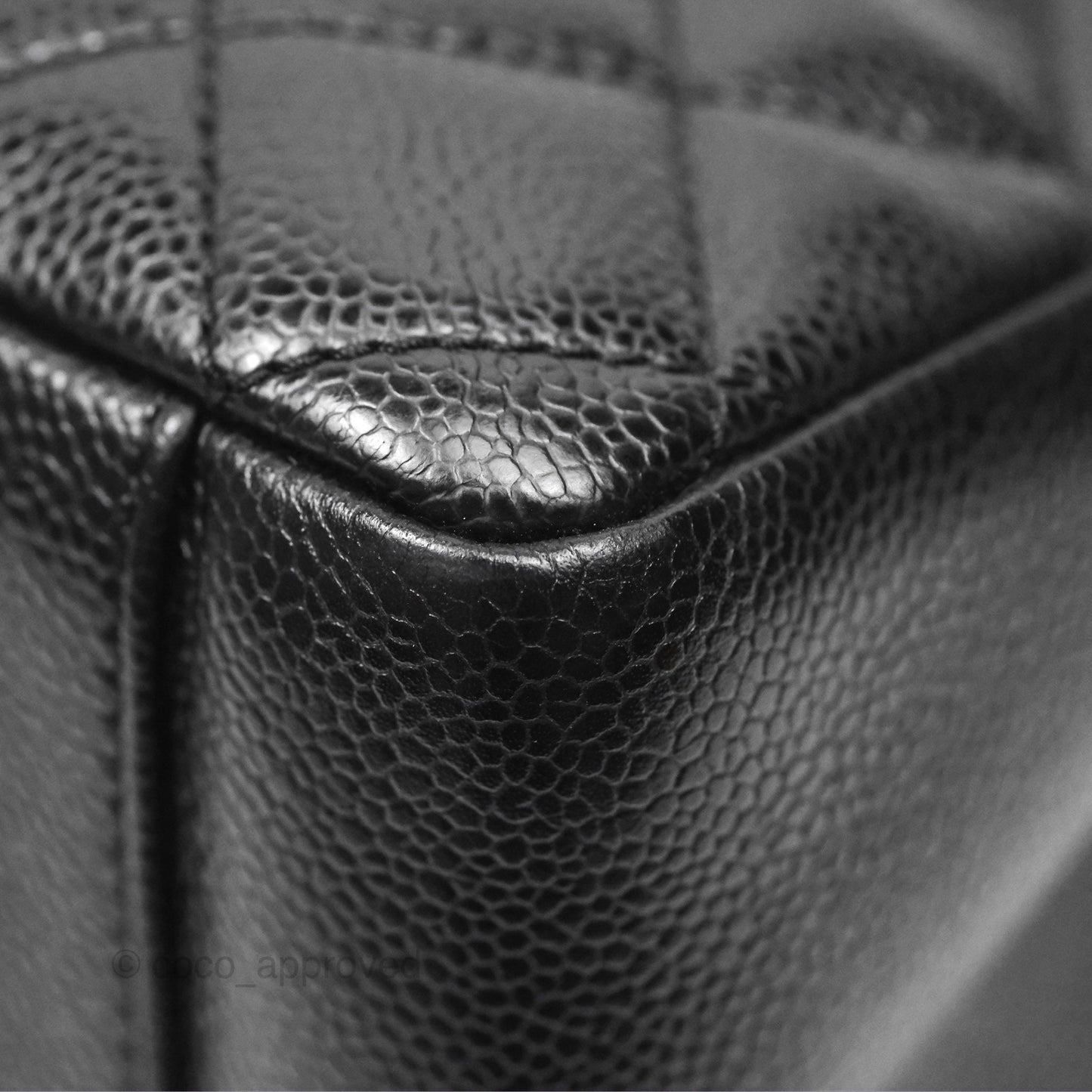 Chanel GST Black Caviar Silver Hardware