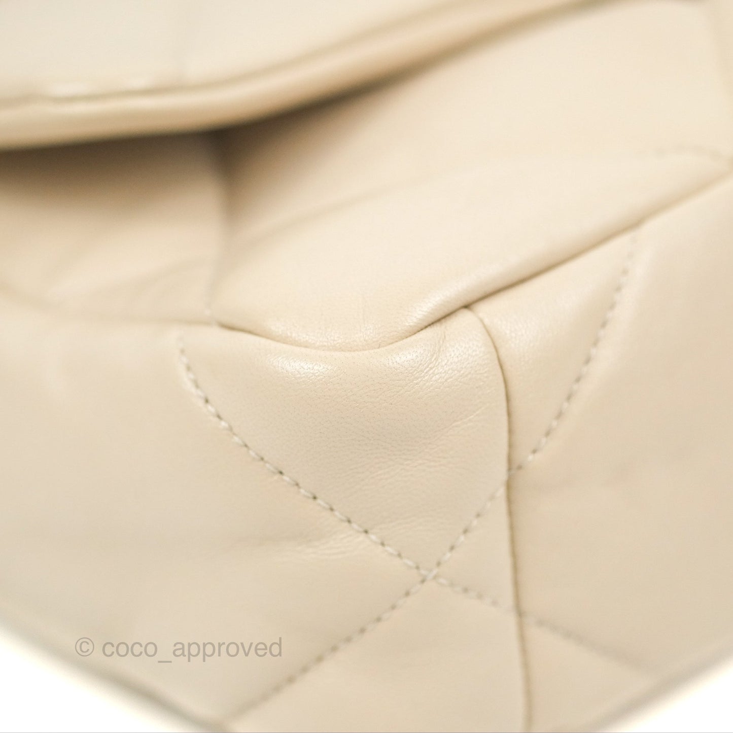 Chanel 19 Small Ivory Beige Mixed Hardware