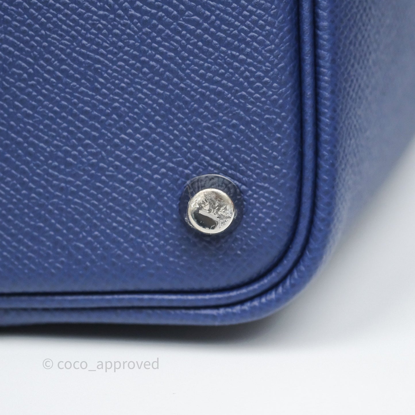 Hermès Tressage De Cuir Picotin Lock 18 Bleu Encre/Brique/Black Epsom