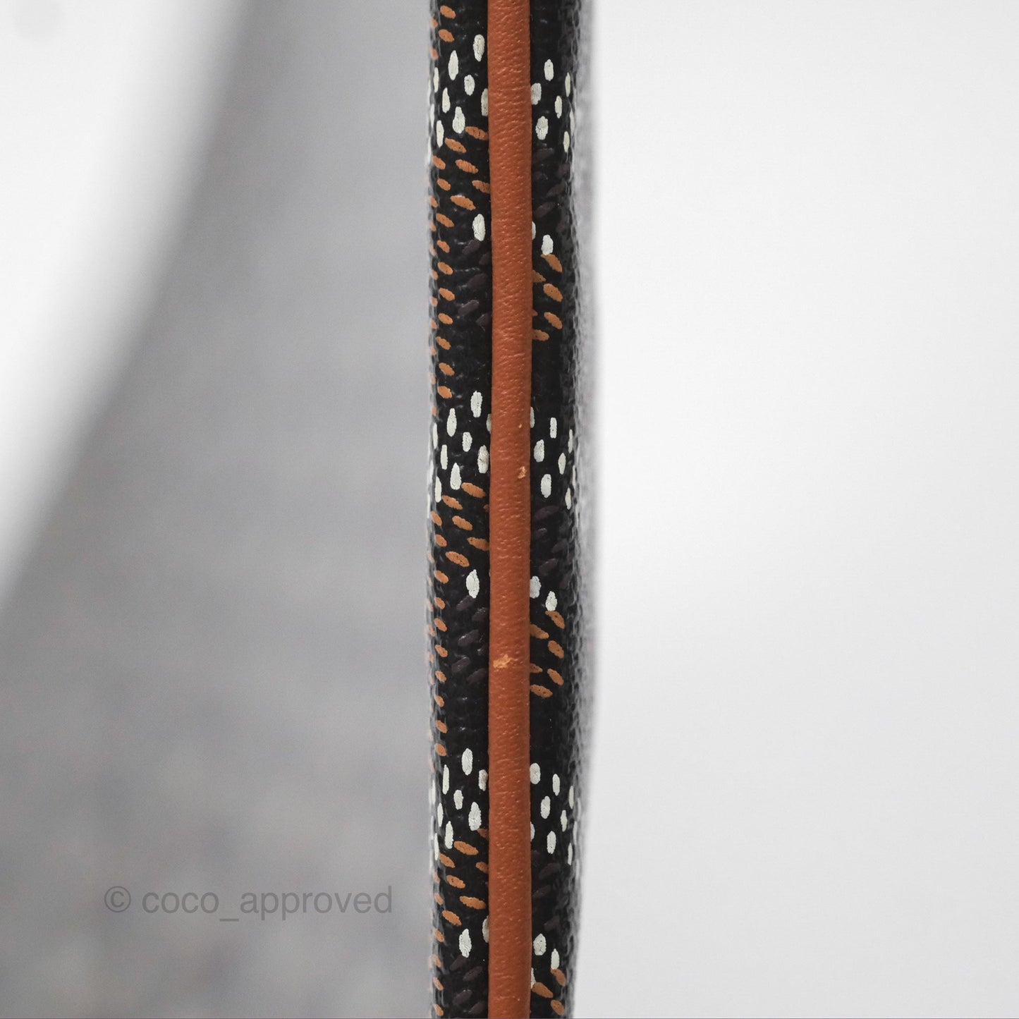Goyard Sénat MM Pouch Black/ Tan