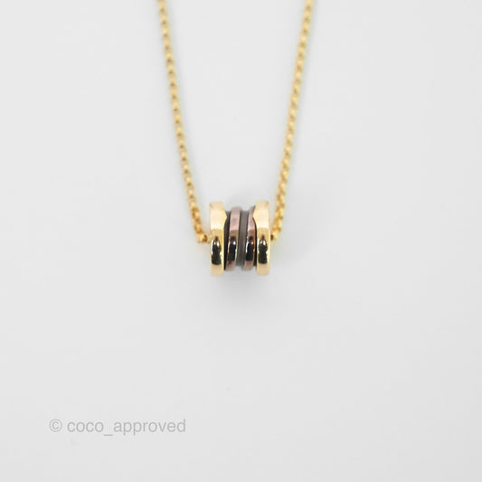 Bvlgari Mini Zero1 Necklace Ceramic Bronze Rose Gold