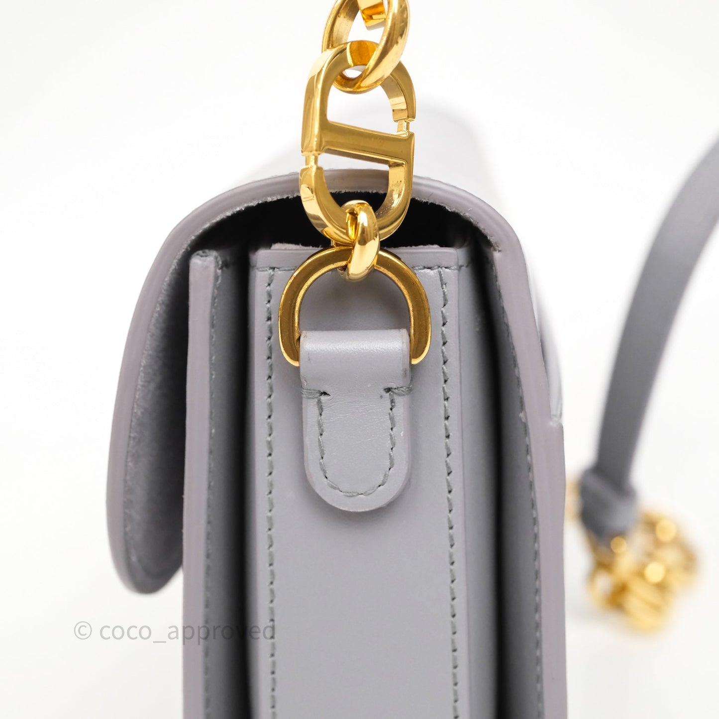 Dior 30 Montaigne Avenue Bag Grey Box Calfskin