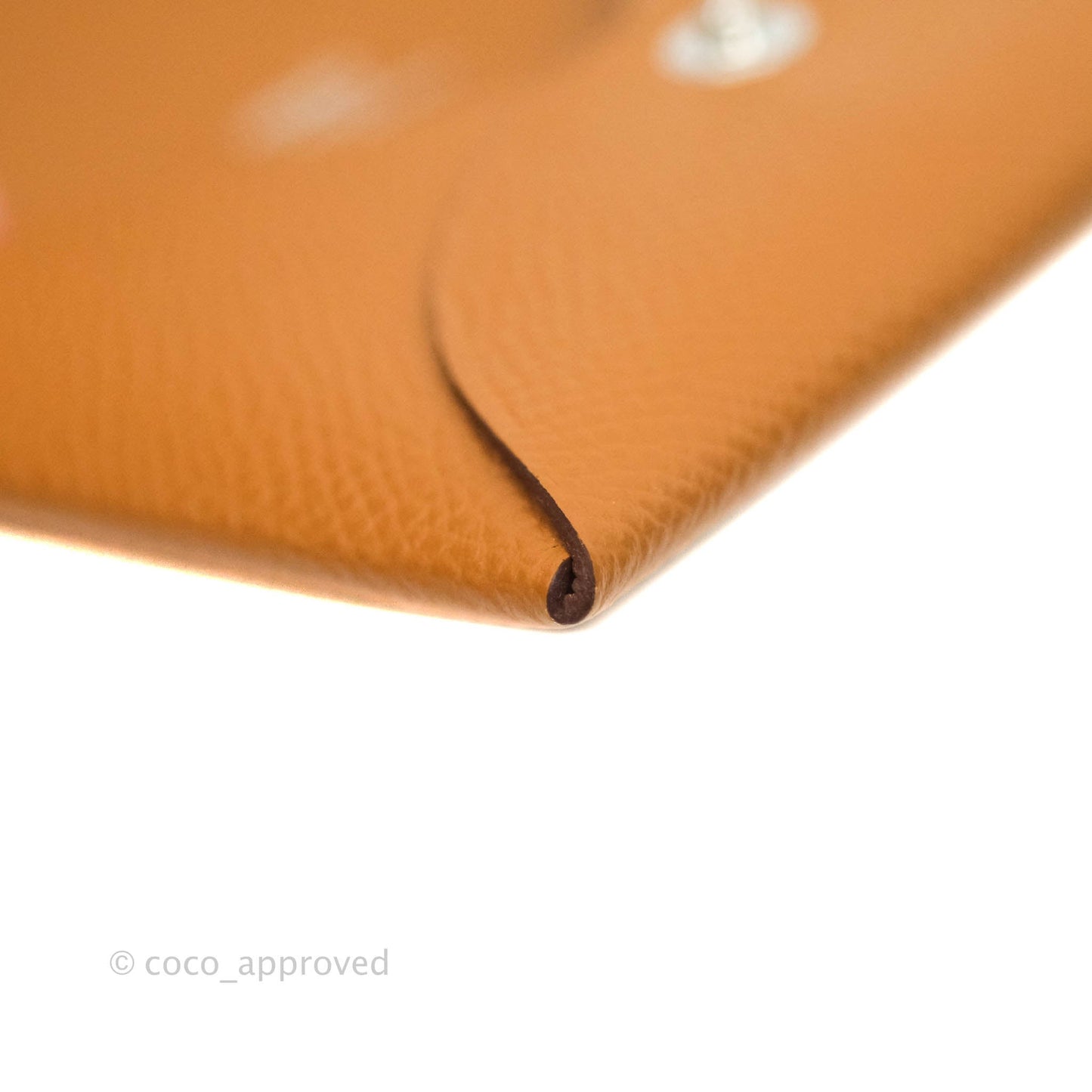 Hermès Calvi Cad Holder Epsom Gold