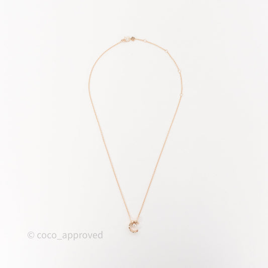 Chanel Coco Necklace Diamonds Beige Gold