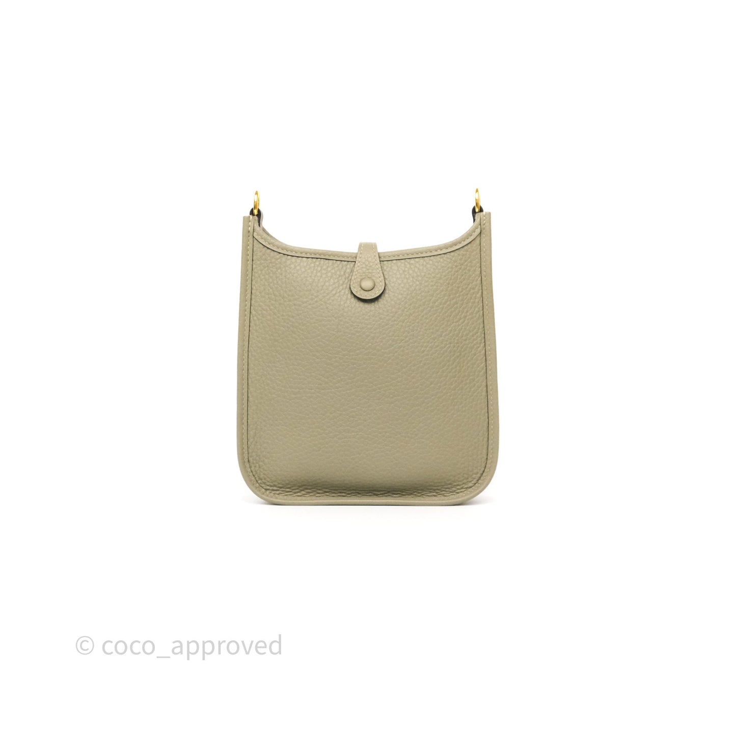 Hermès Mini Evelyne 16 Sauge Q1 Clemence Gold Hardware