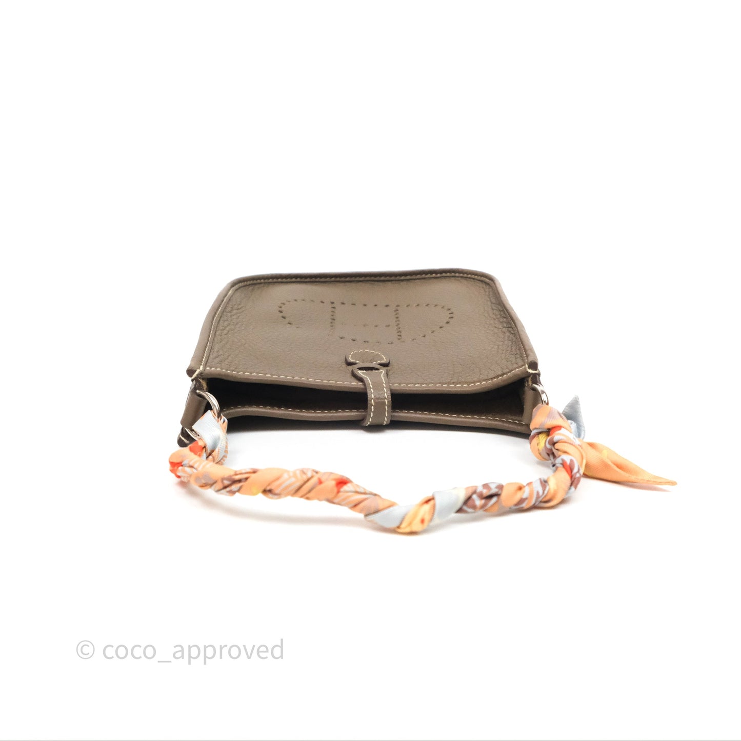 Hermès Mini Evelyne 16 Etoupe Clemence Palladium Hardware