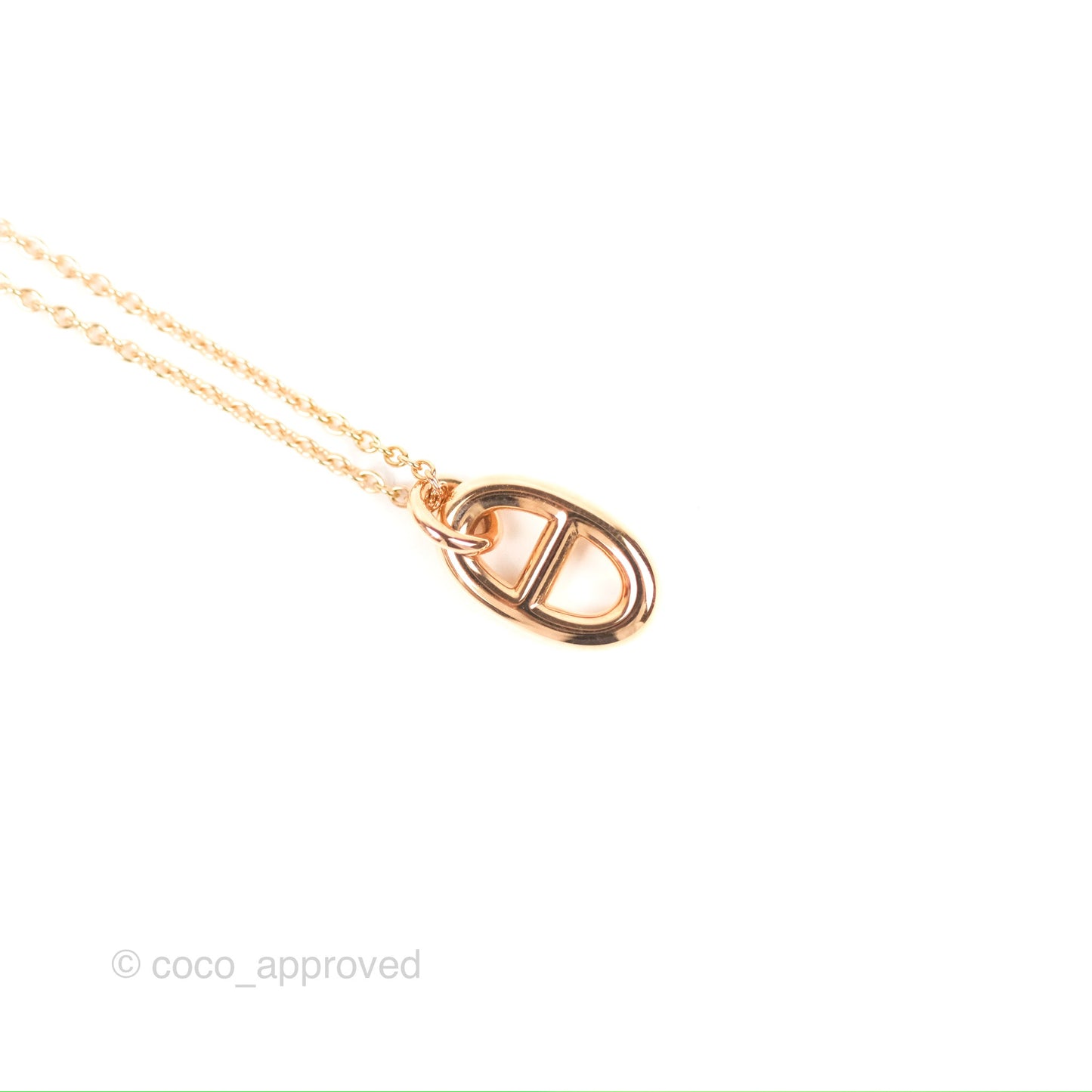 Hermès Farandole Pendant Necklace Small Model Rose Gold