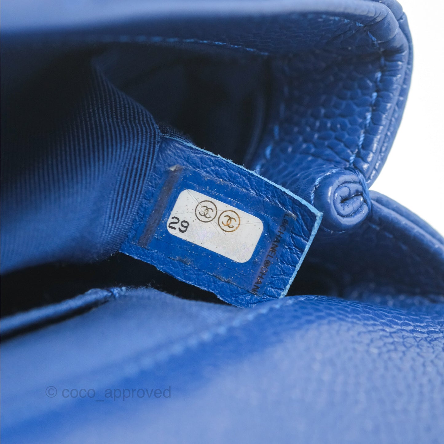 Chanel Quilted Mini Square Flap Bag Dark Blue Caviar Incognito