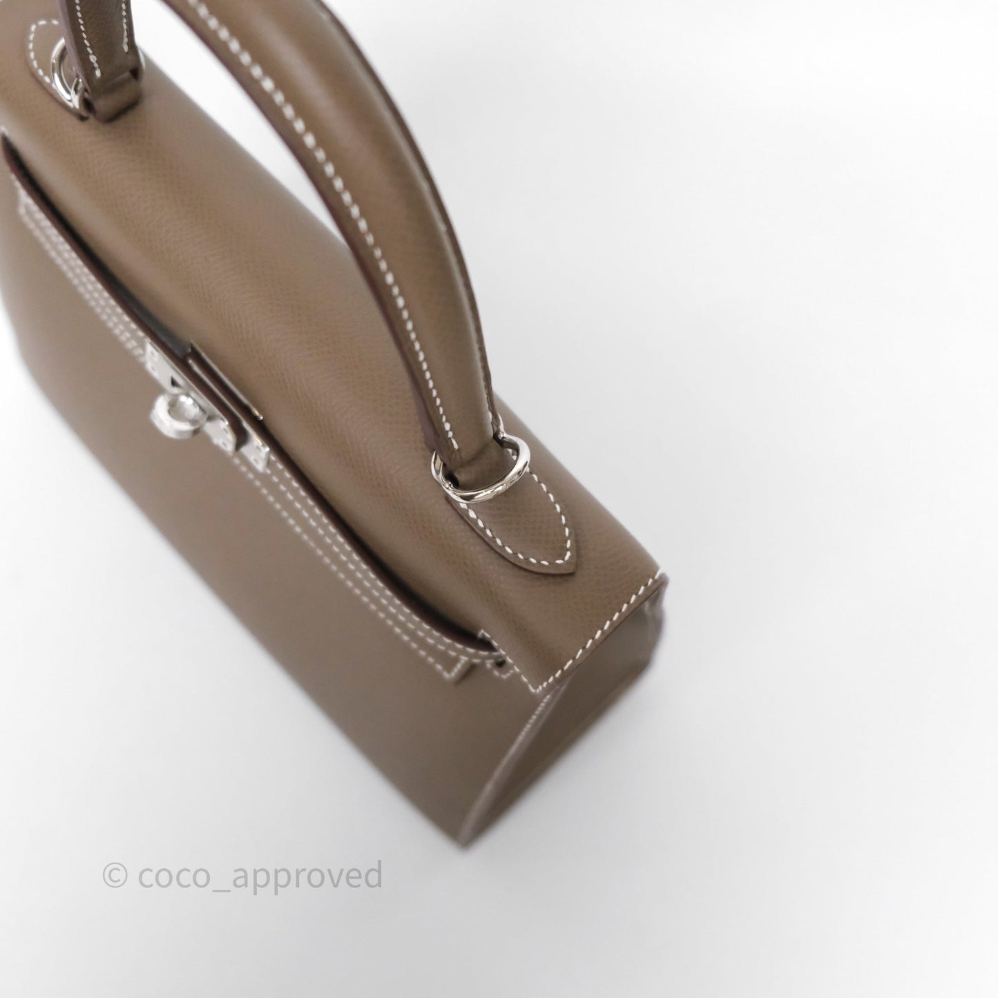 Hermes Kelly 25 Etoupe 18 Palladium Hardware
