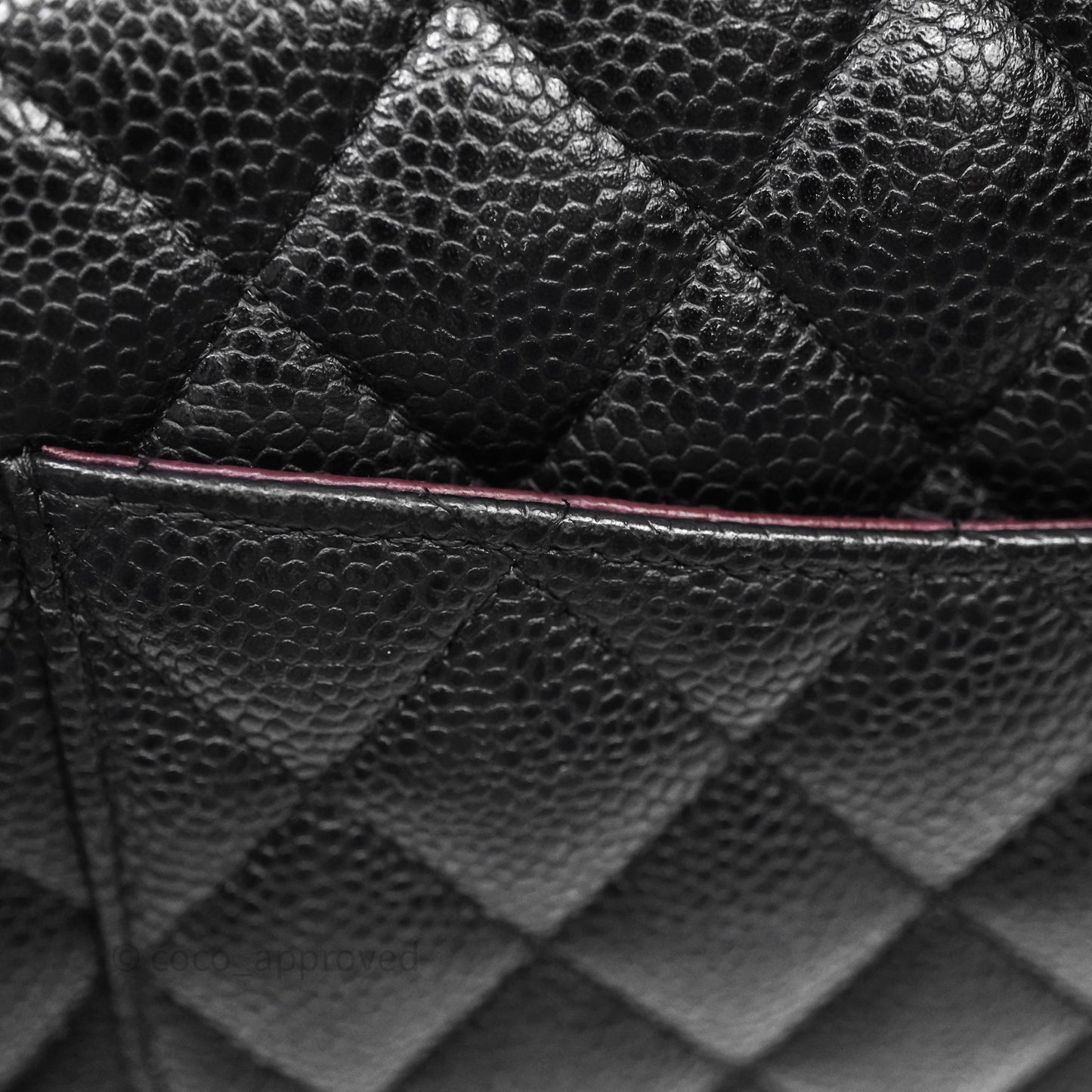 Chanel Classic M/L Medium Flap Quilted Black Caviar Gold Hardware