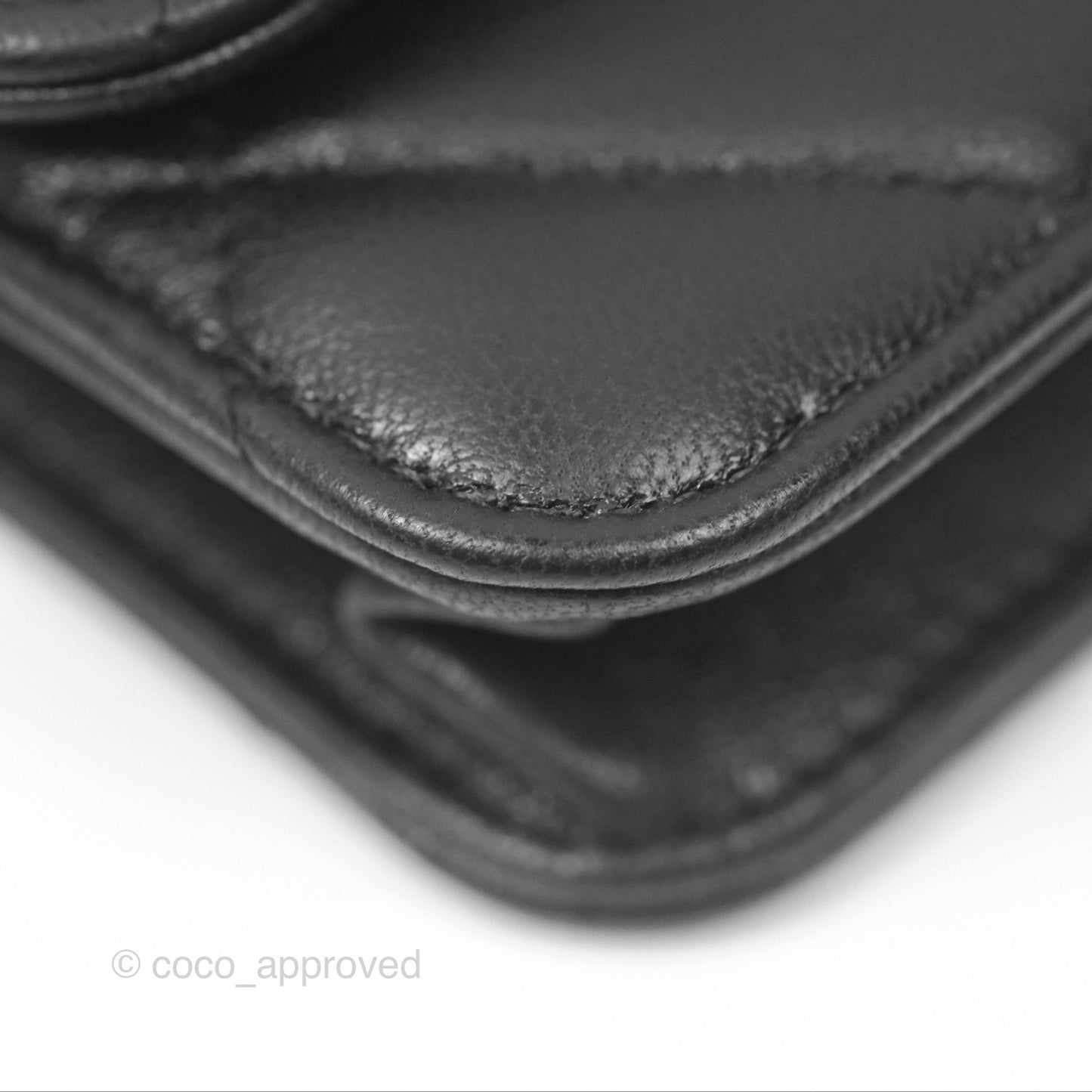 Chanel 19 Mini WOC Flap Phone Holder Black Lambskin Mixed Hardware