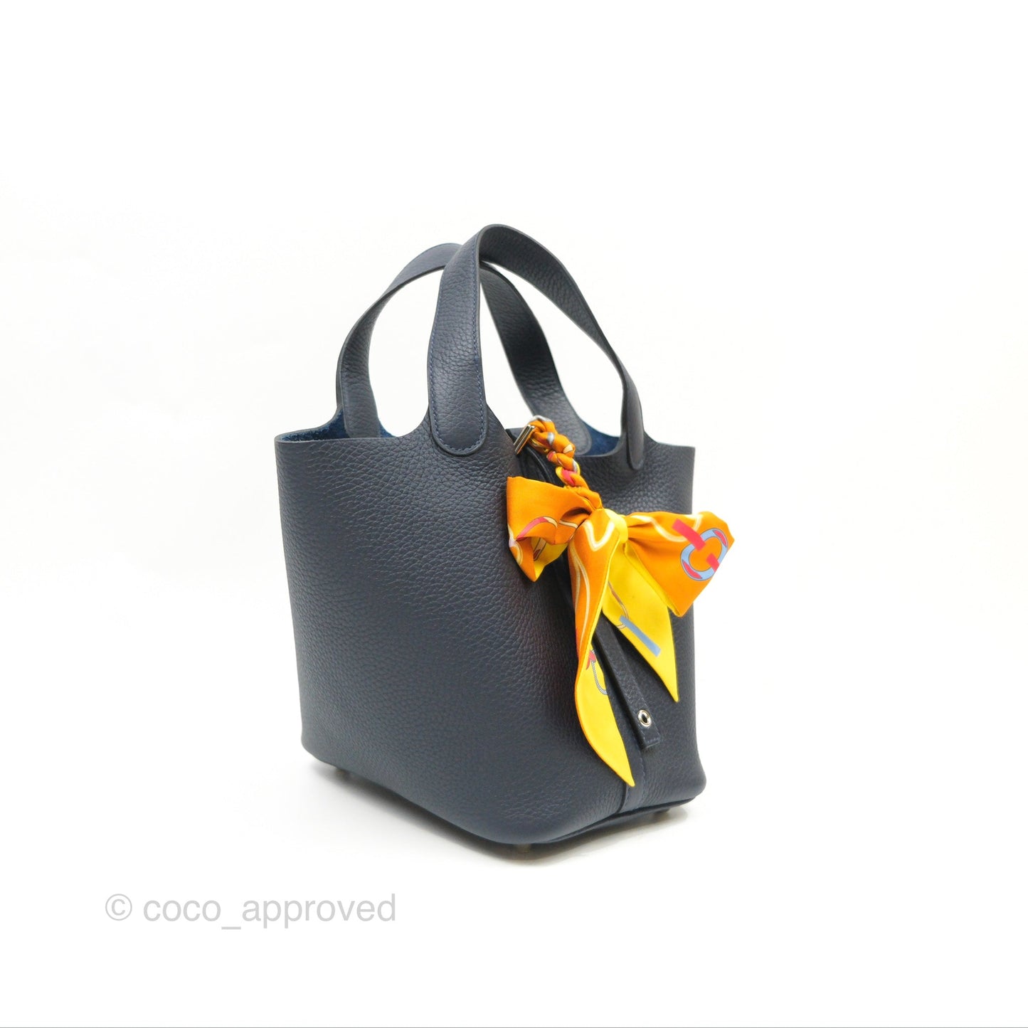 Hermès Picotin 18 Lock Bleu Nuit 2Z Palladium Hardware