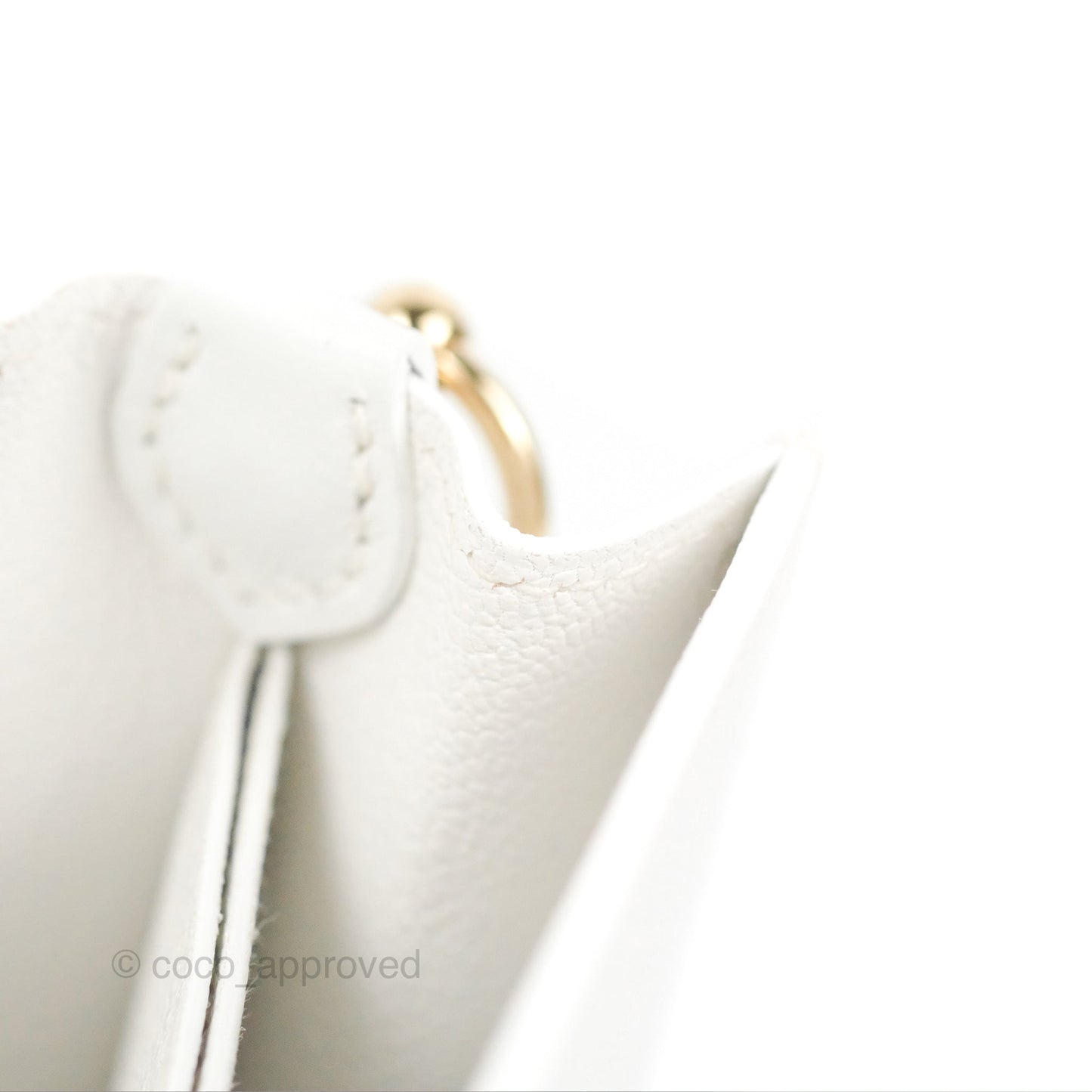 Hermès Roulis Mini 18 New White Evercolor Permabrass Hardware