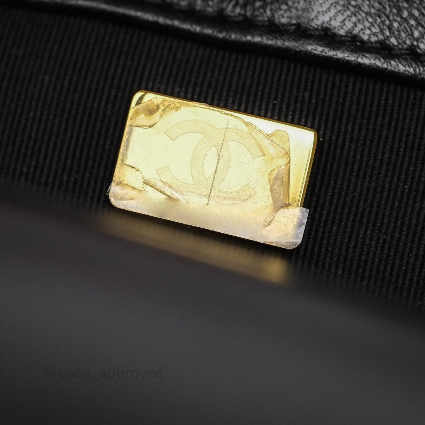 Chanel Small Funky Town Black Lambskin Aged Gold Hardware