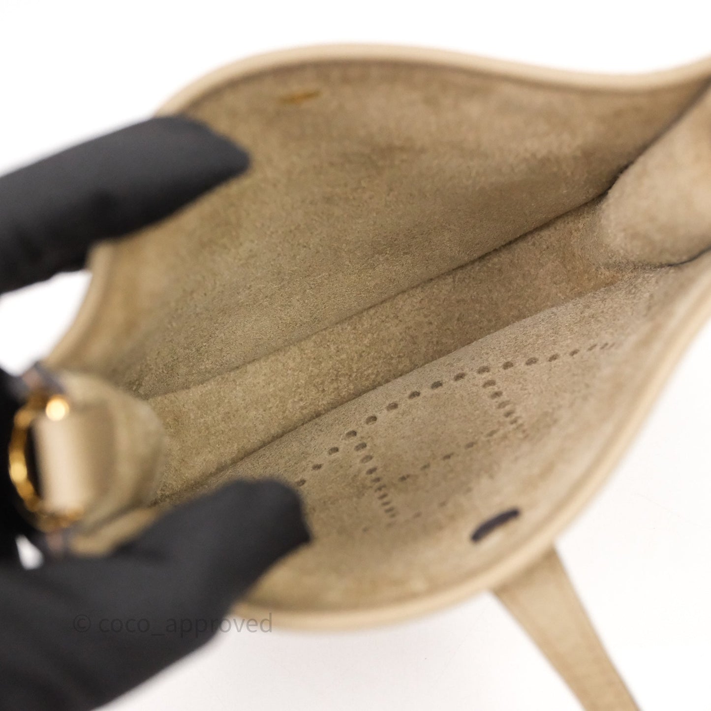 Hermes Mini Evelyne 16 Amazone Beige Marfa 8Q Gold Hardware