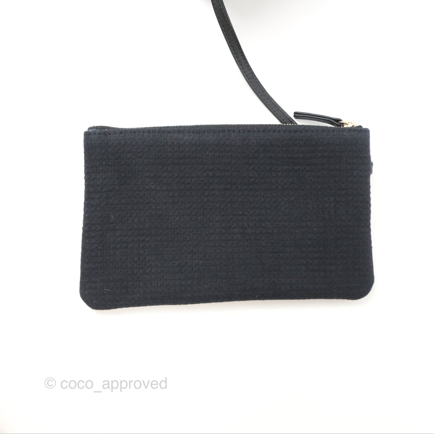 Chanel New Small Deauville Tote Dark Navy Cotton Raffia Logo
