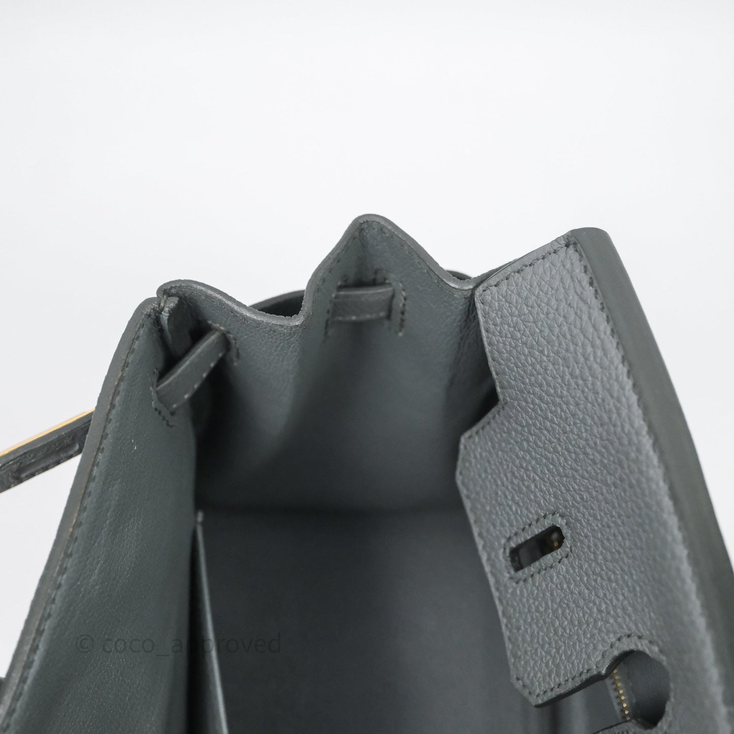 Hermes Birkin 25 Vert Amande Togo Gold Hardware