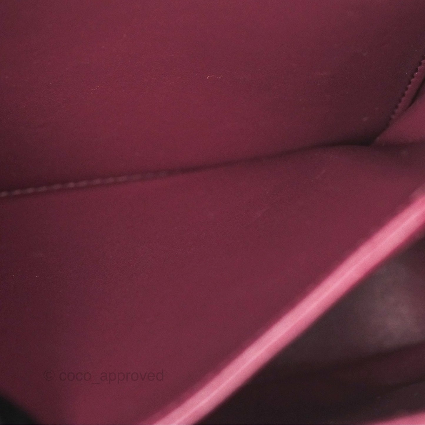 Celine Medium Triomphe Acai Burgundy Shiny Calfskin