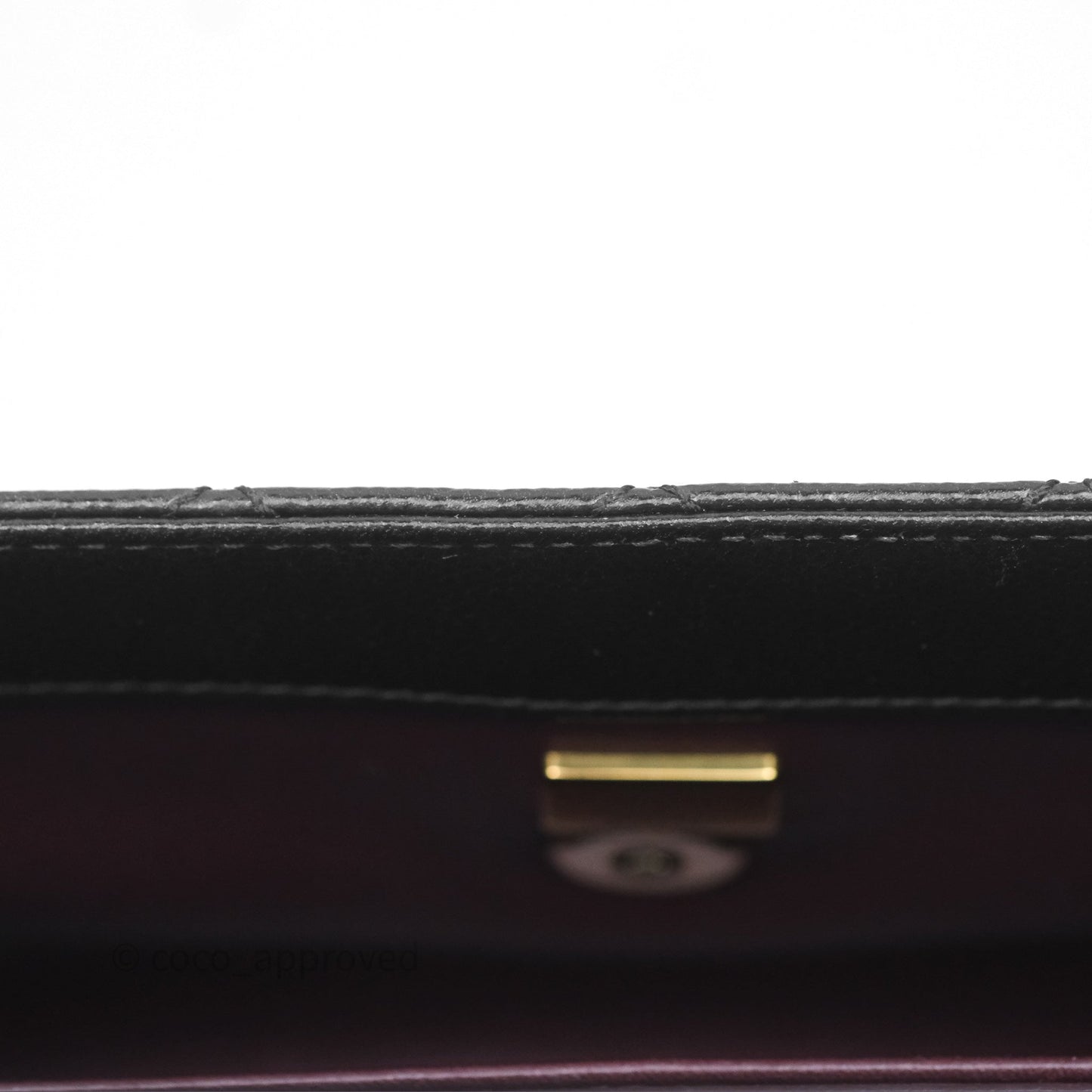 Chanel Small Coco Handle Quilted Black Caviar Gold Hardware