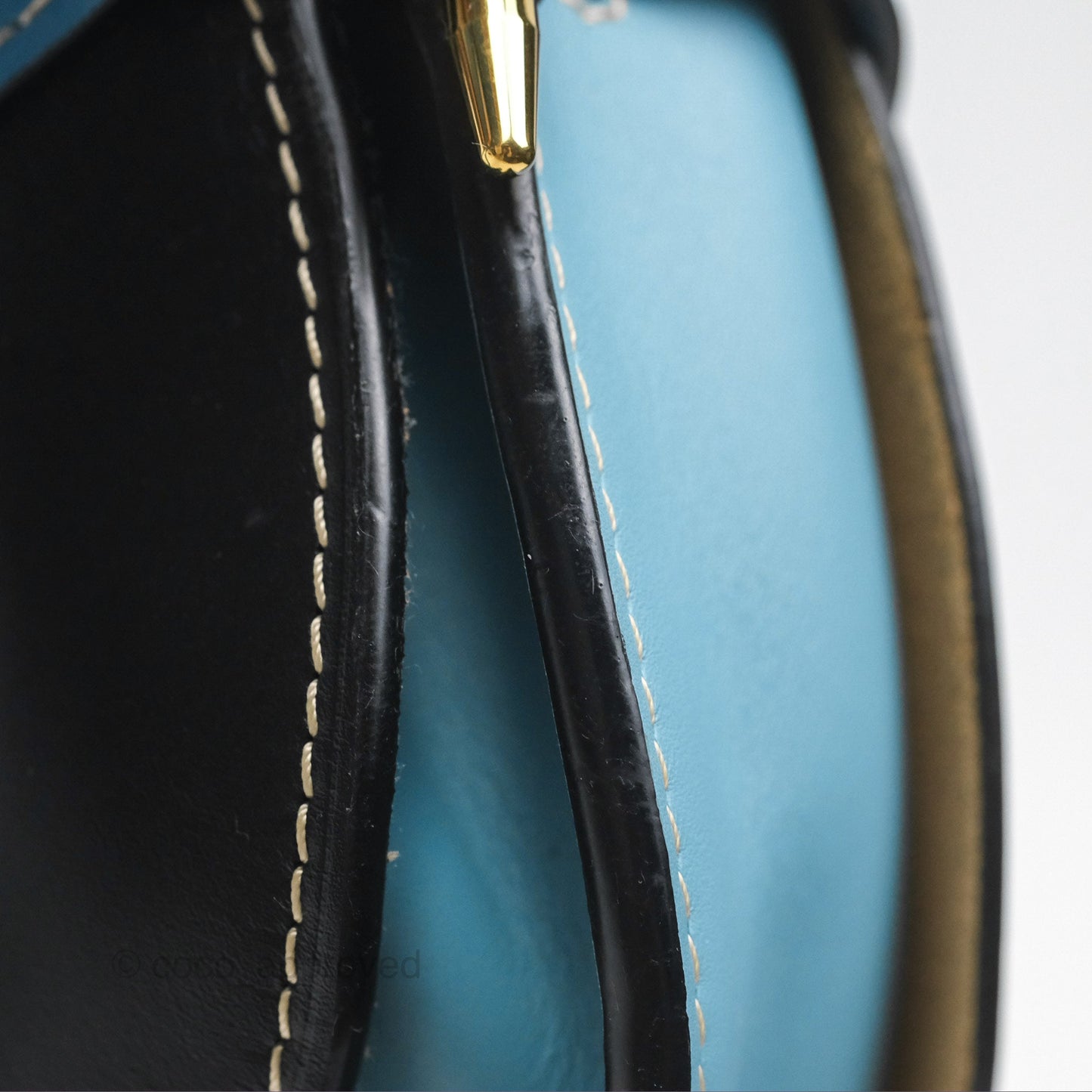 Loewe Small Gate Bag Smooth Calfskin in Black and Blue
