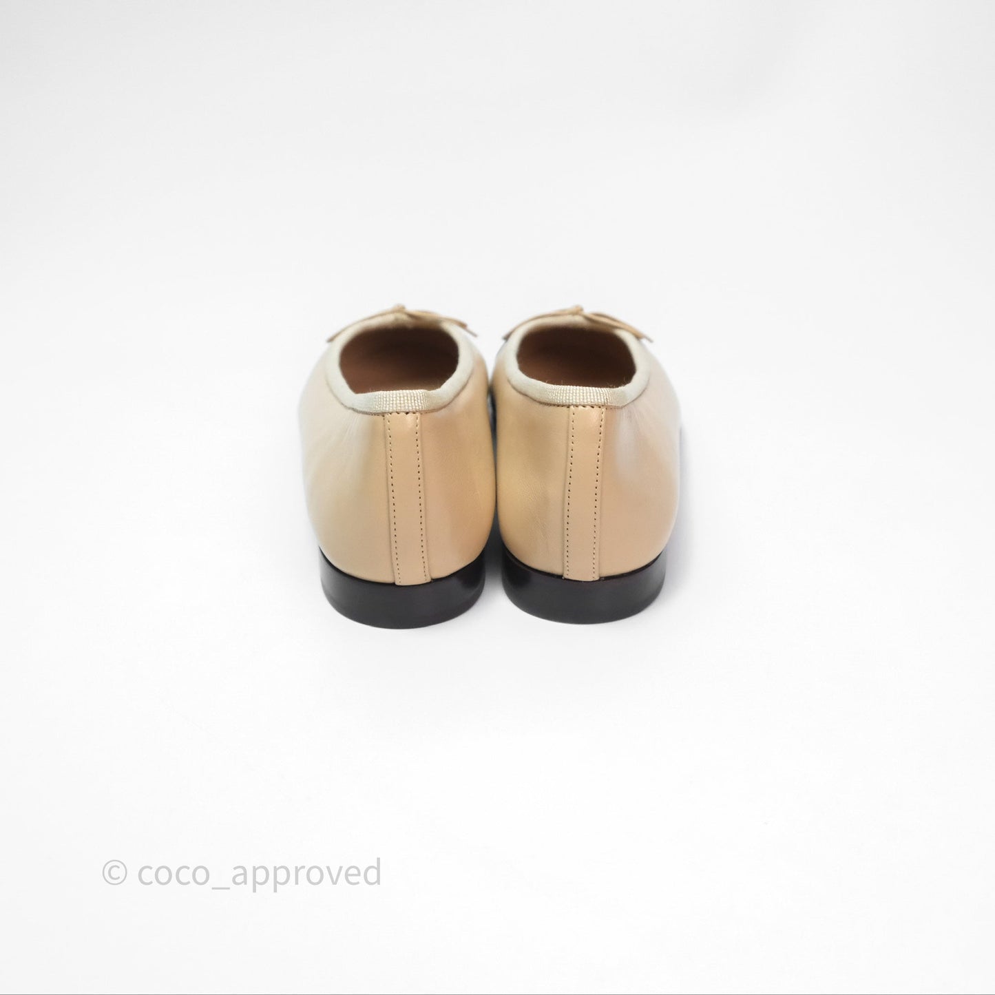 Chanel Ballerina Flats Black/Beige Size 38