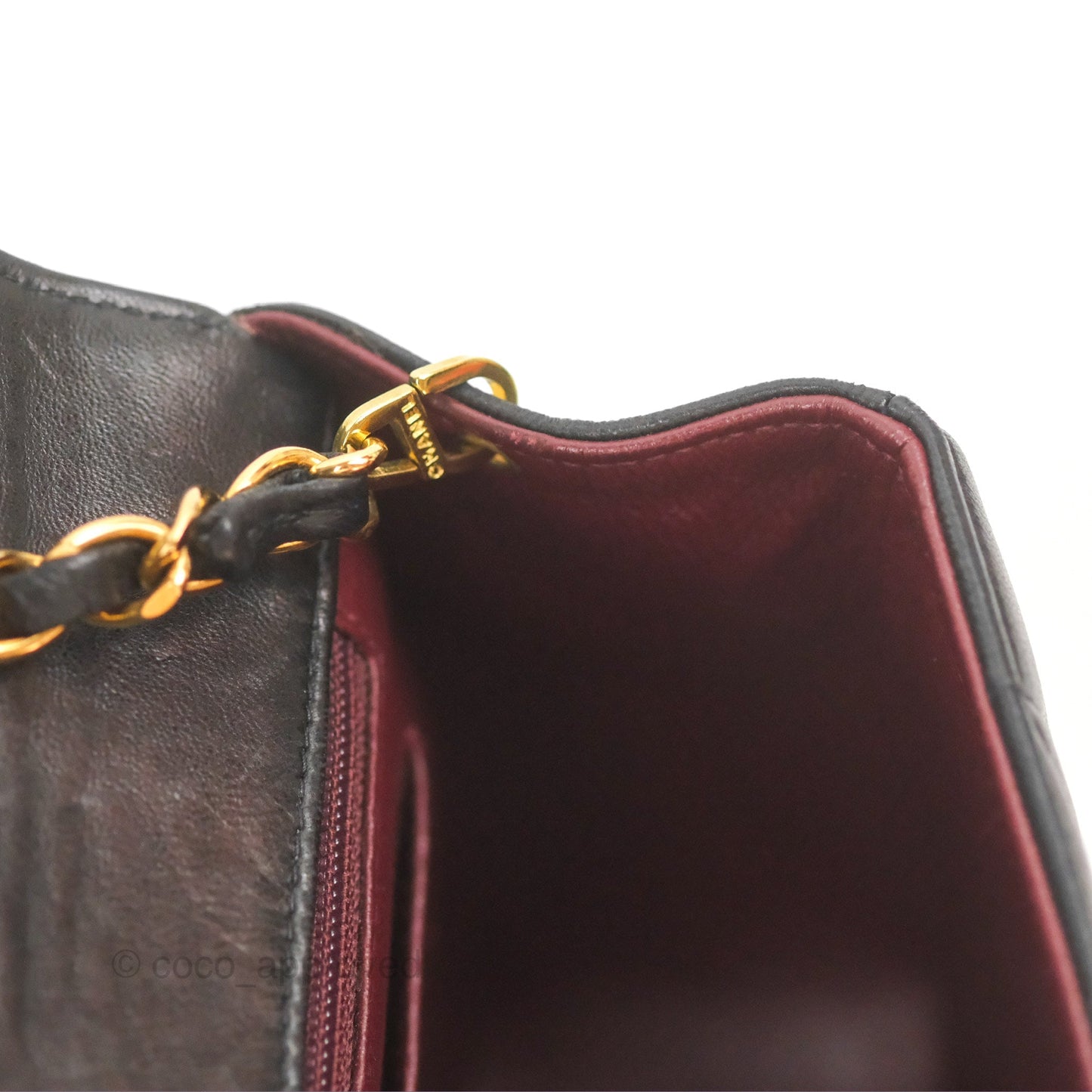 Chanel Vintage Medium Classic Diana Flap Bag Black Quilted Lambskin