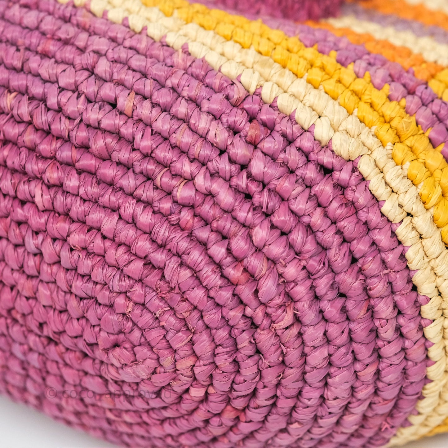 Loewe x Paula’s Ibiza Slit Mini Rainbow Raffia Bag