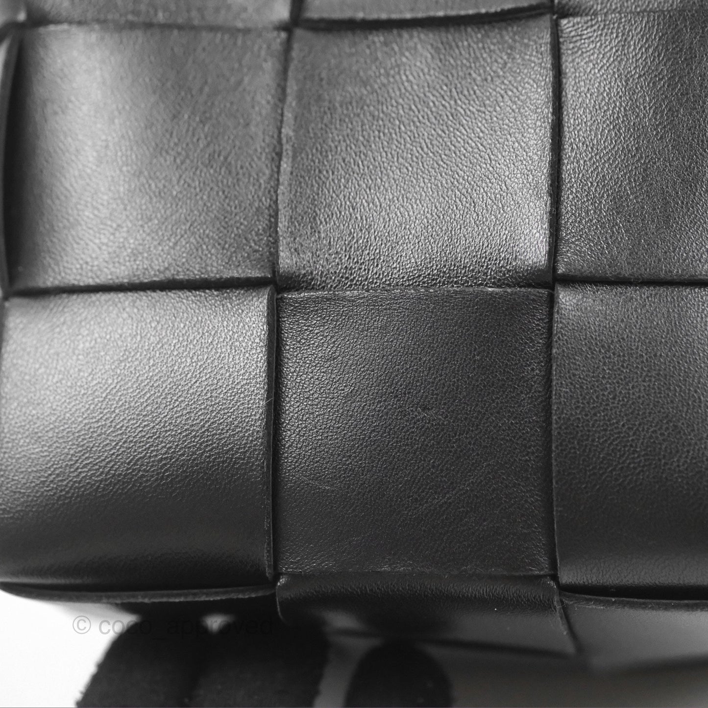 Bottega Veneta Small Cassette Bucket Bag Black Lambskin