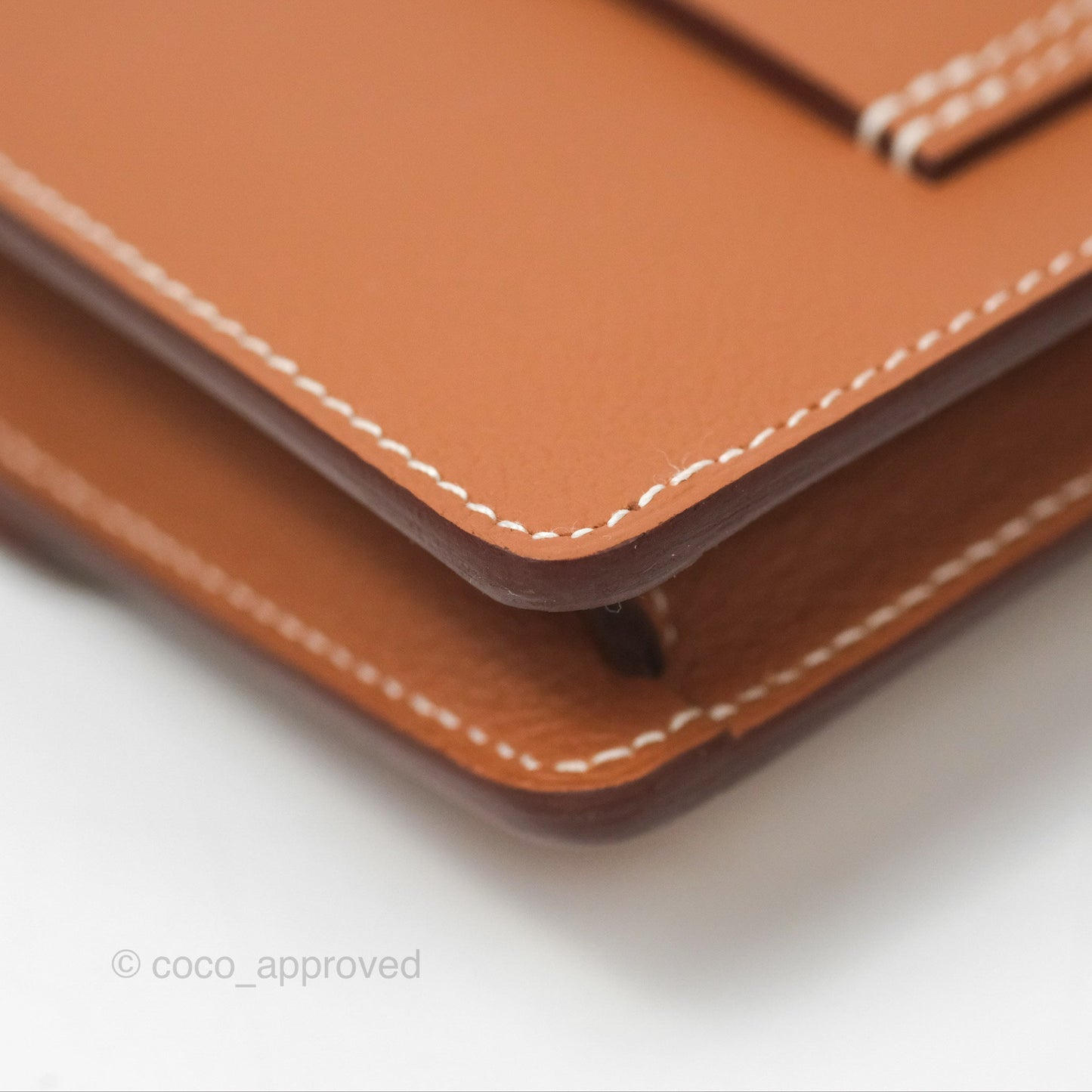 Hermès Roulis Slim Wallet Gold Evercolor Gold Hardware