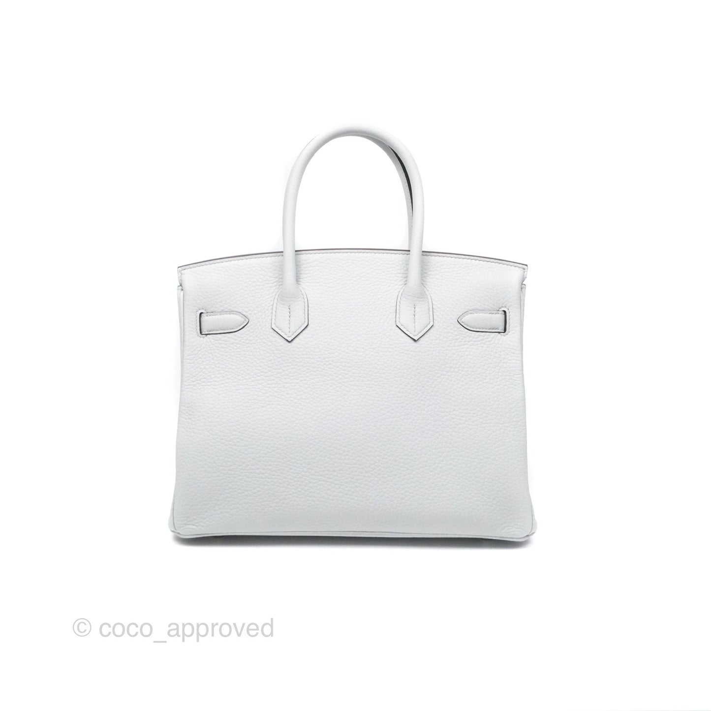 Hermès Birkin 30 Retourne Blue Pale Clemence Palladium Hardware