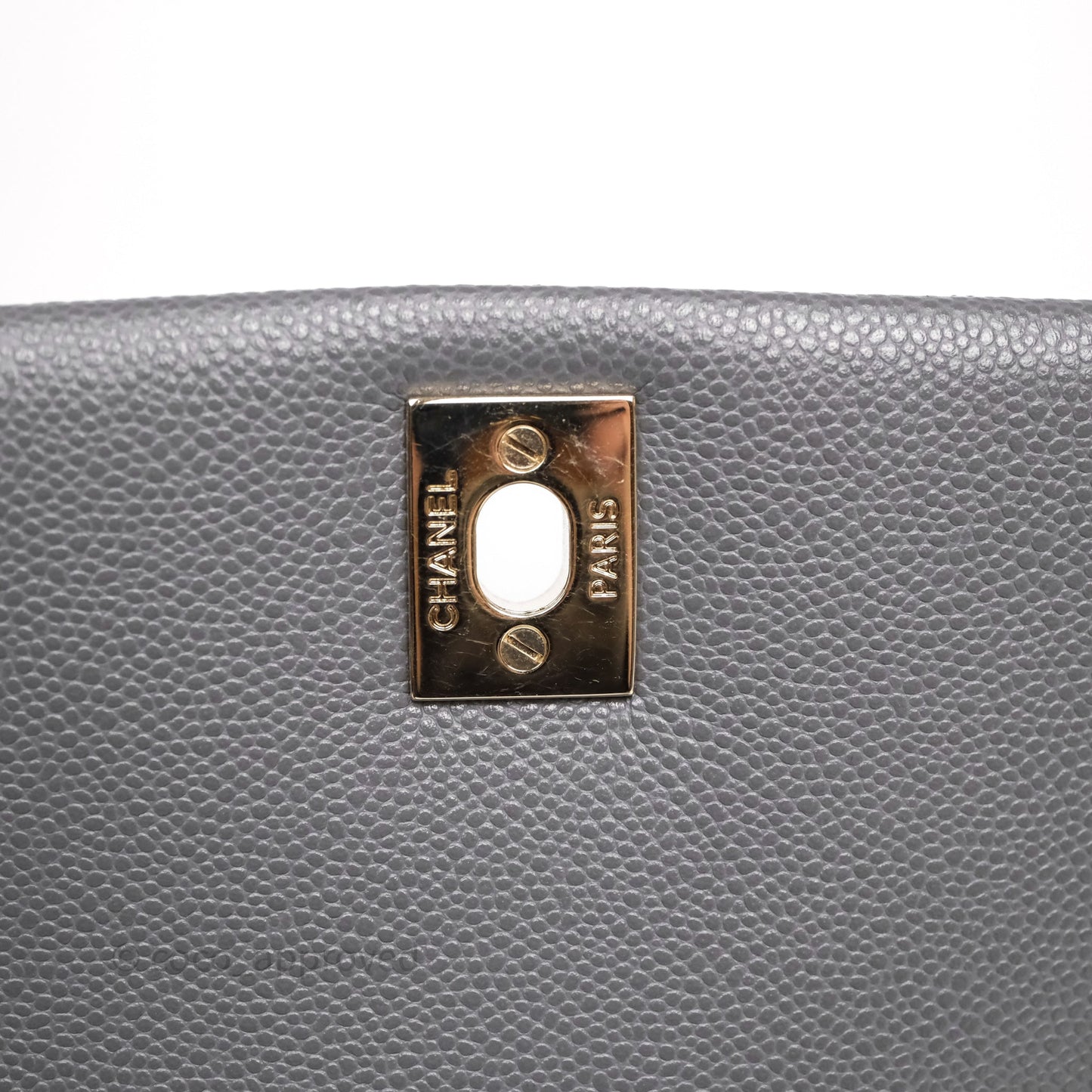 Chanel Small Duma Backpack Dark Grey Caviar Gold Hardware 23K