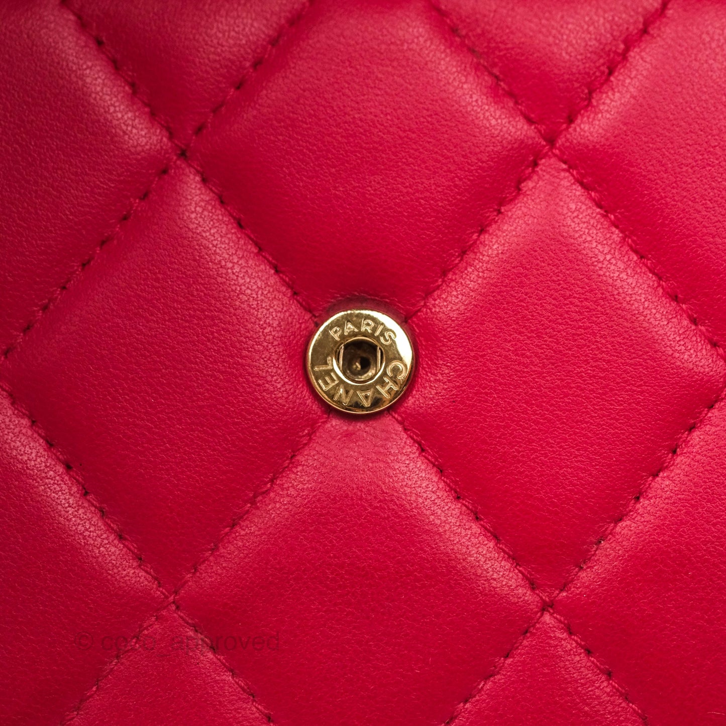 Chanel Quilted Boy Flap Long Wallet Red Lambskin Gold Hardware