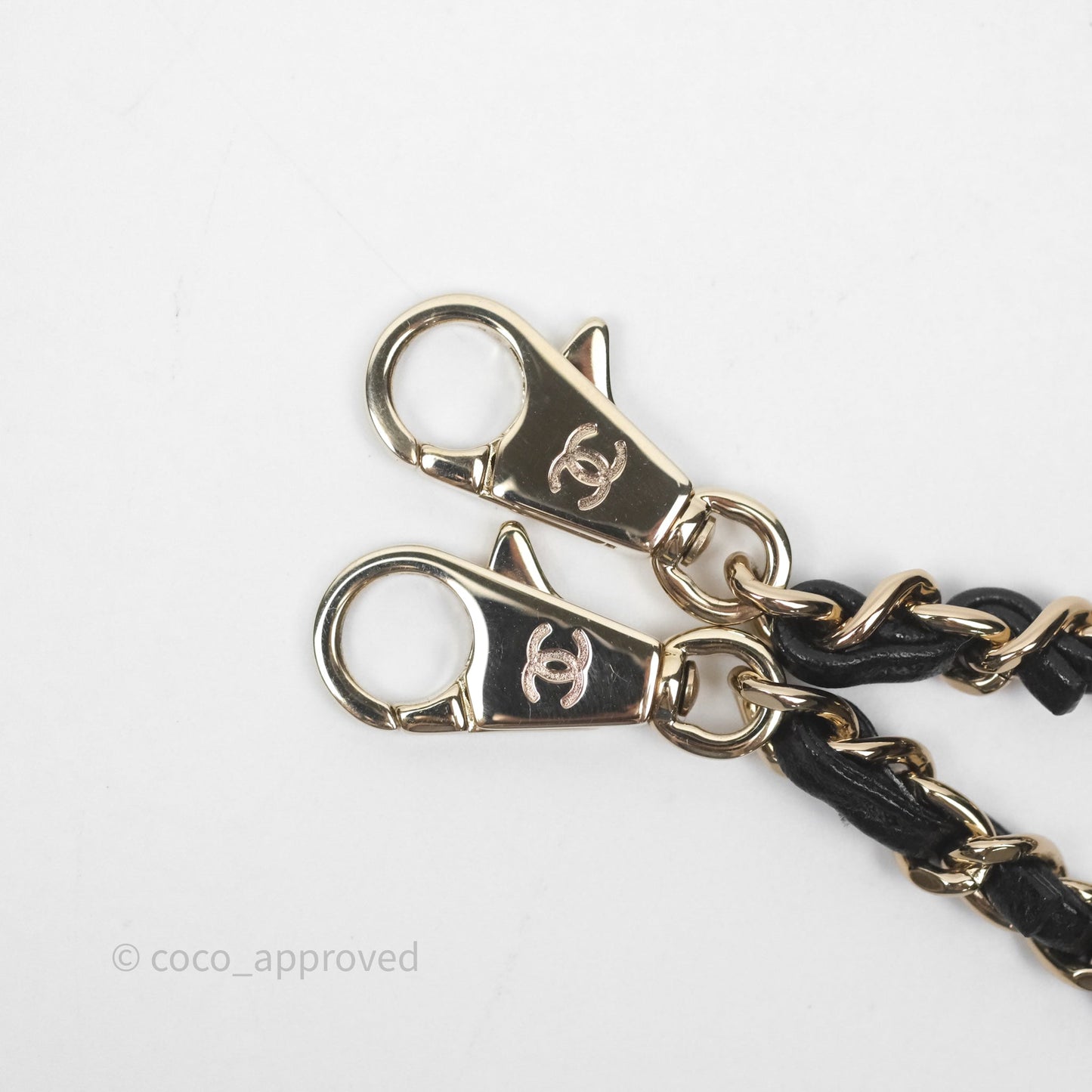 Chanel Mini Coco Handle Quilted Black Caviar Gold Hardware
