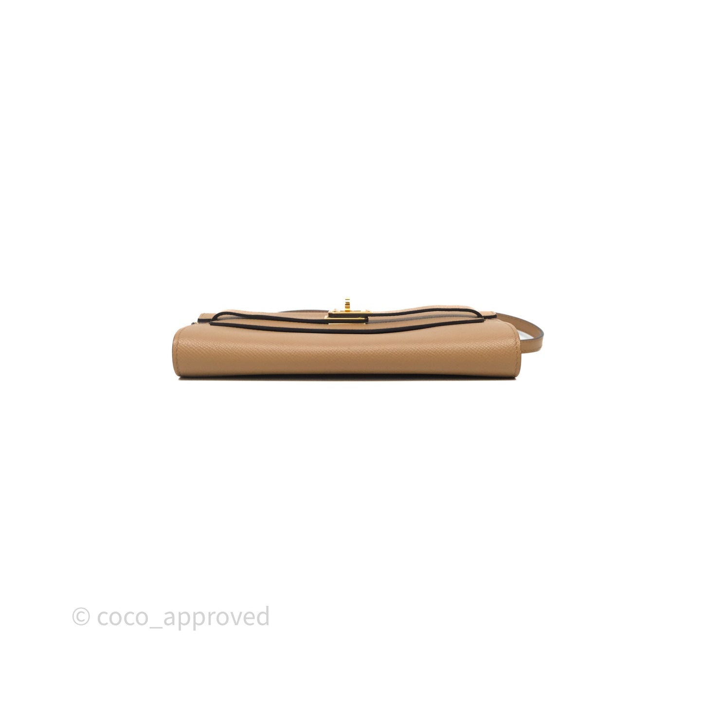 Hermès Kelly To Go Wallet Chai 0M Epsom Gold Hardware
