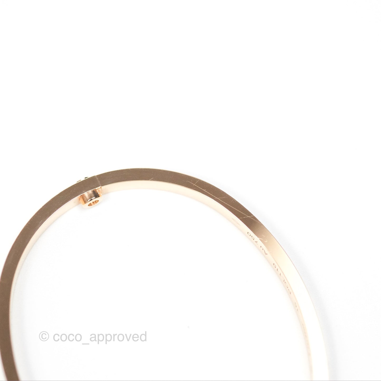 Cartier Small Love Bracelet Rose Gold Size 15