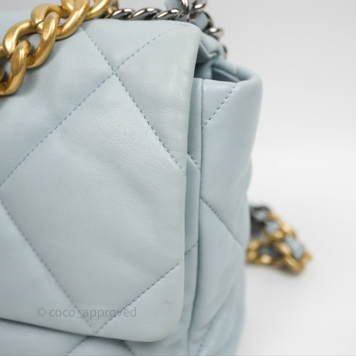 Chanel 19 Medium Blue Mixed Hardware
