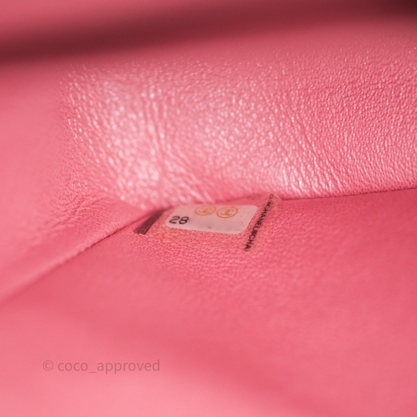 Chanel Quilted Classic M/L Medium Flap Iridescent Pink Caviar Gold Hardware 19S