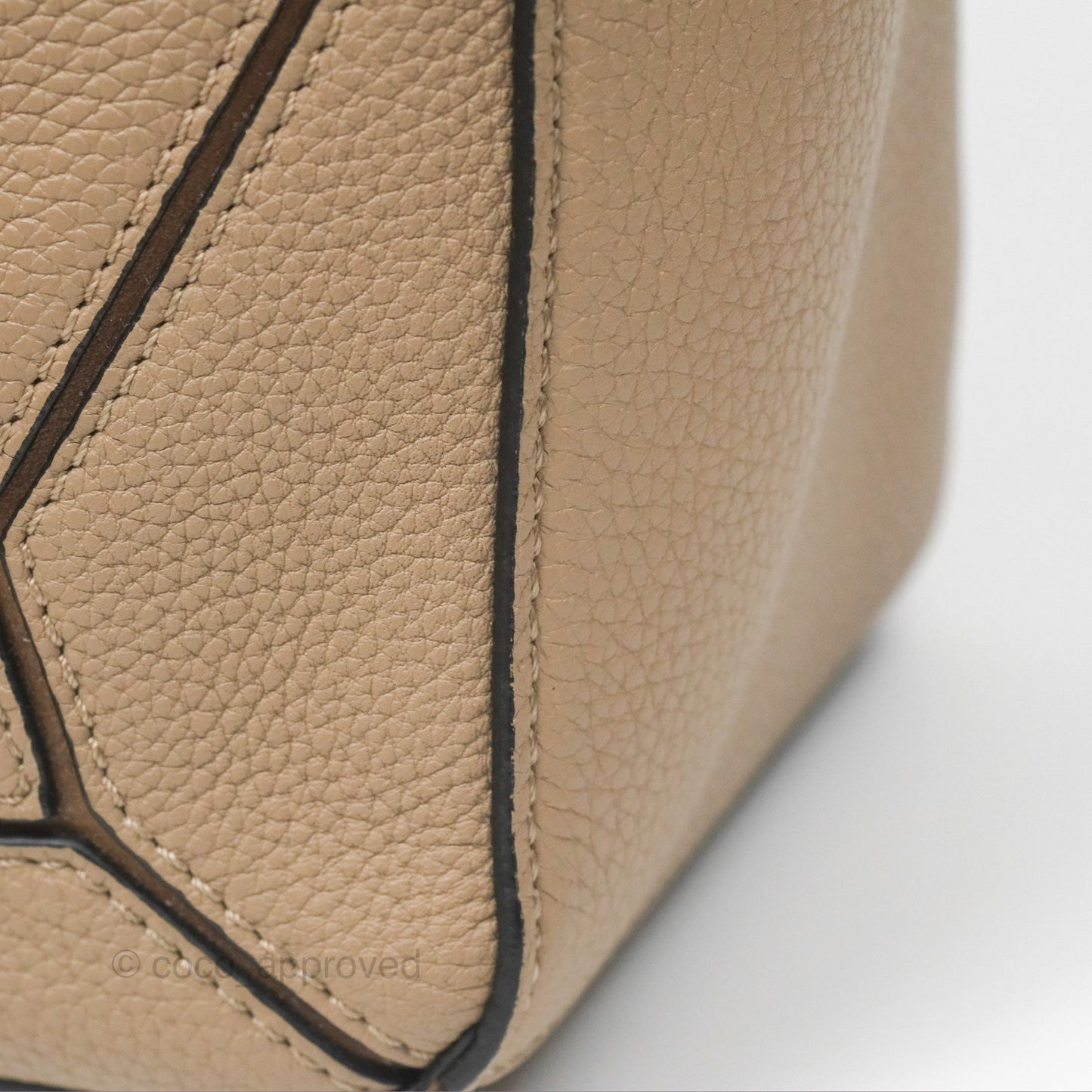 Loewe Small Puzzle Bag Sand Mink Grained Calfskin