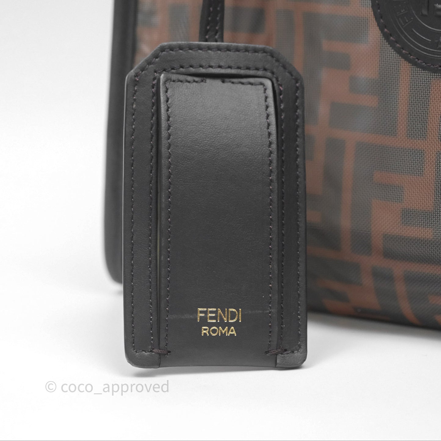Fendi Mini Peekaboo Bag Pink Grained Leather/Python Silver Hardware with Defender