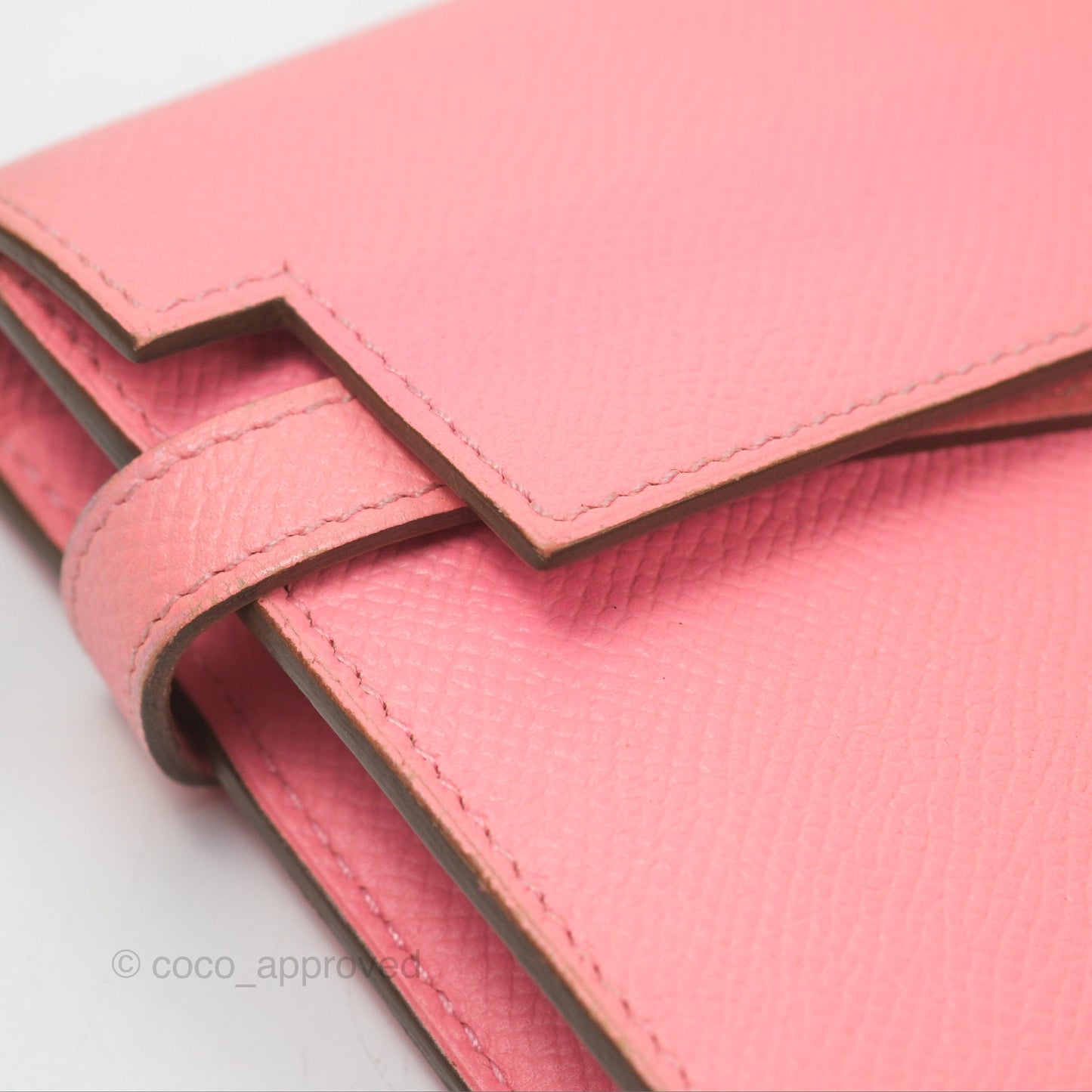 Hermès Kelly Wallet Rose Confetti Epsom Palladium Hardware