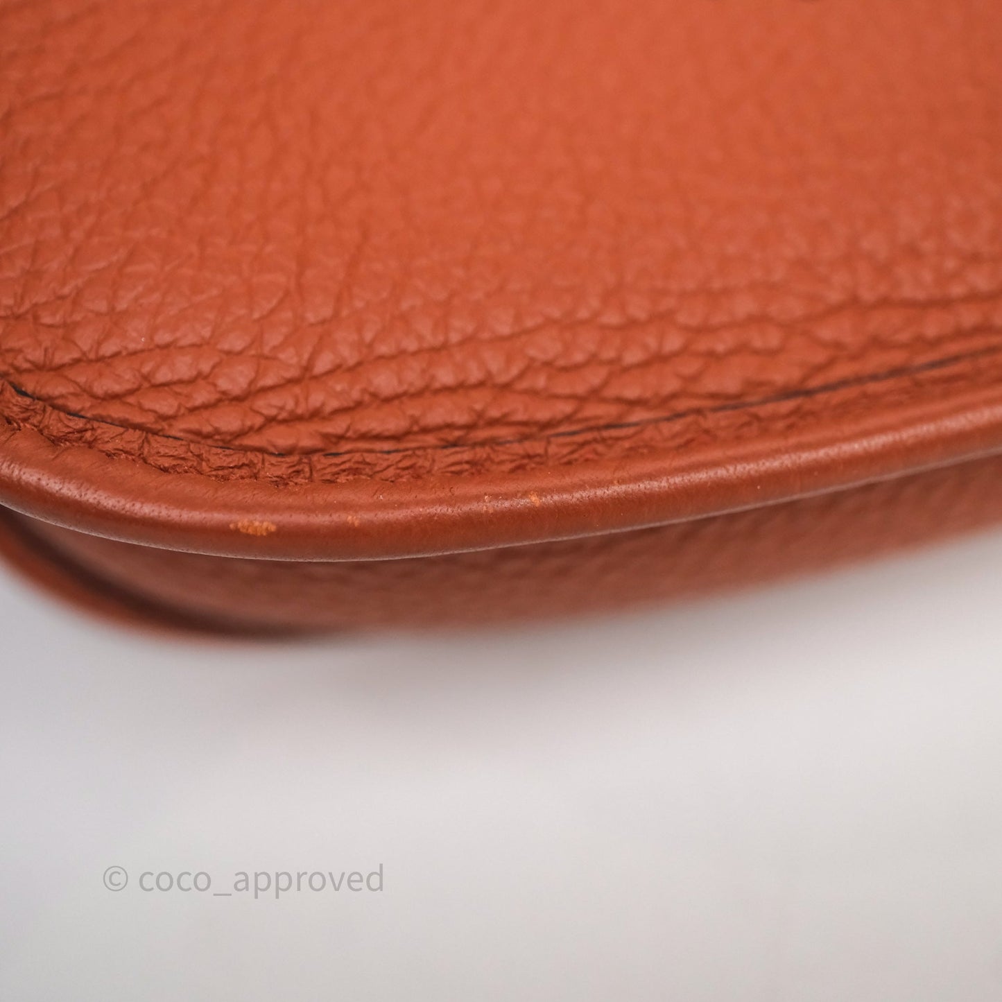 Hermès Mini Evelyne 16 Brick Clemence Gold Hardware