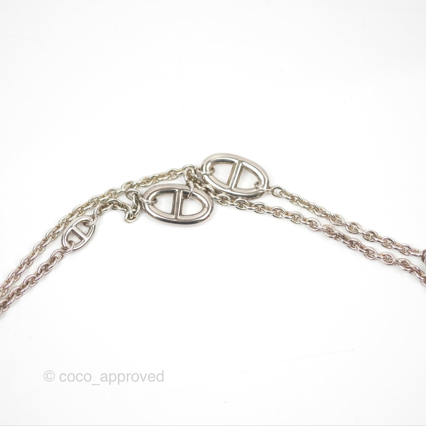 Hermès Farandole Long Necklace Palladium Hardware