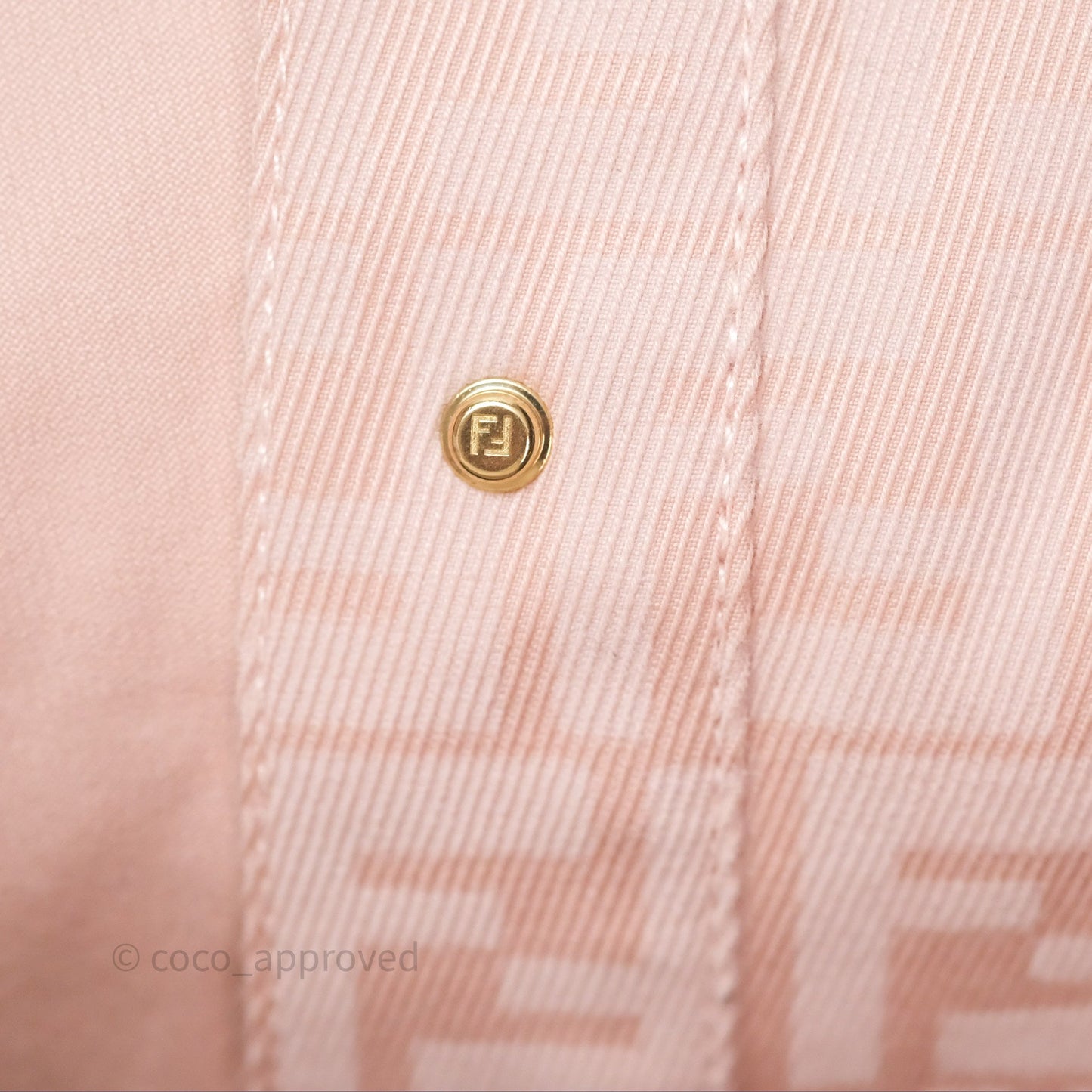 Fendi Denim FF Belted Jacket Pink