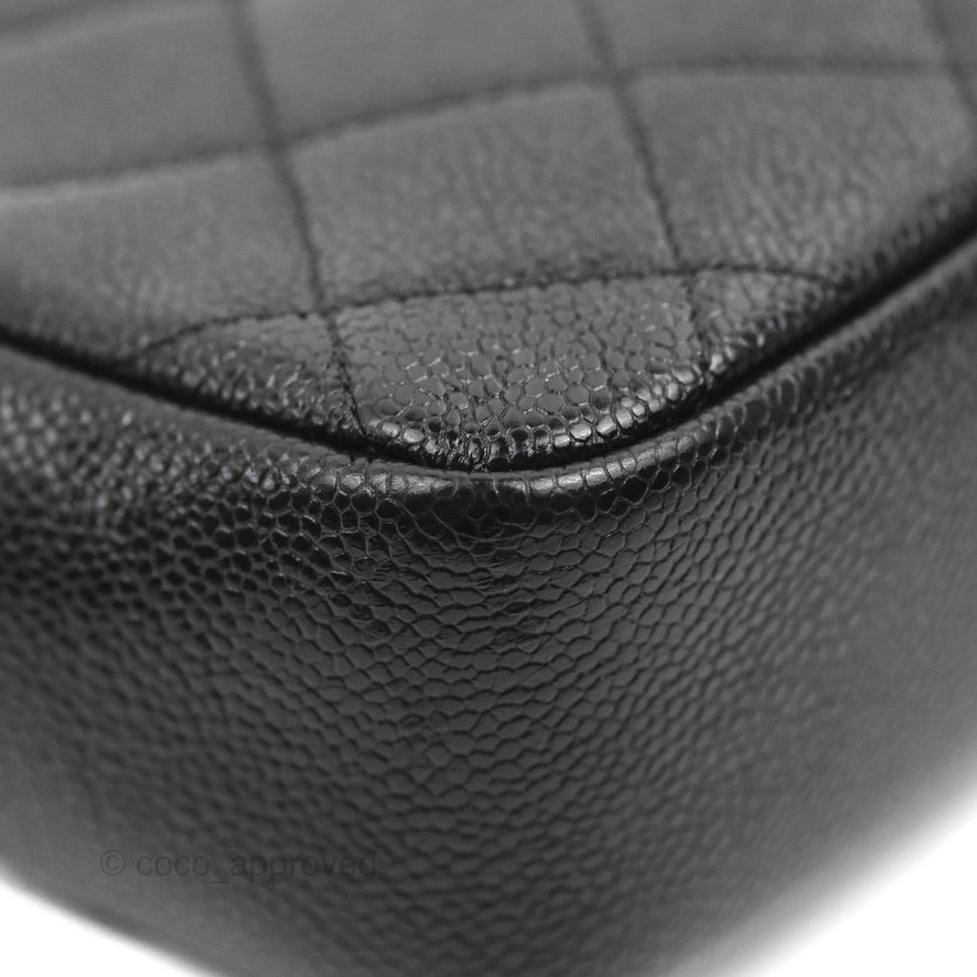 Chanel Quilted Mini Square Flap Bag So Black Caviar Incognito