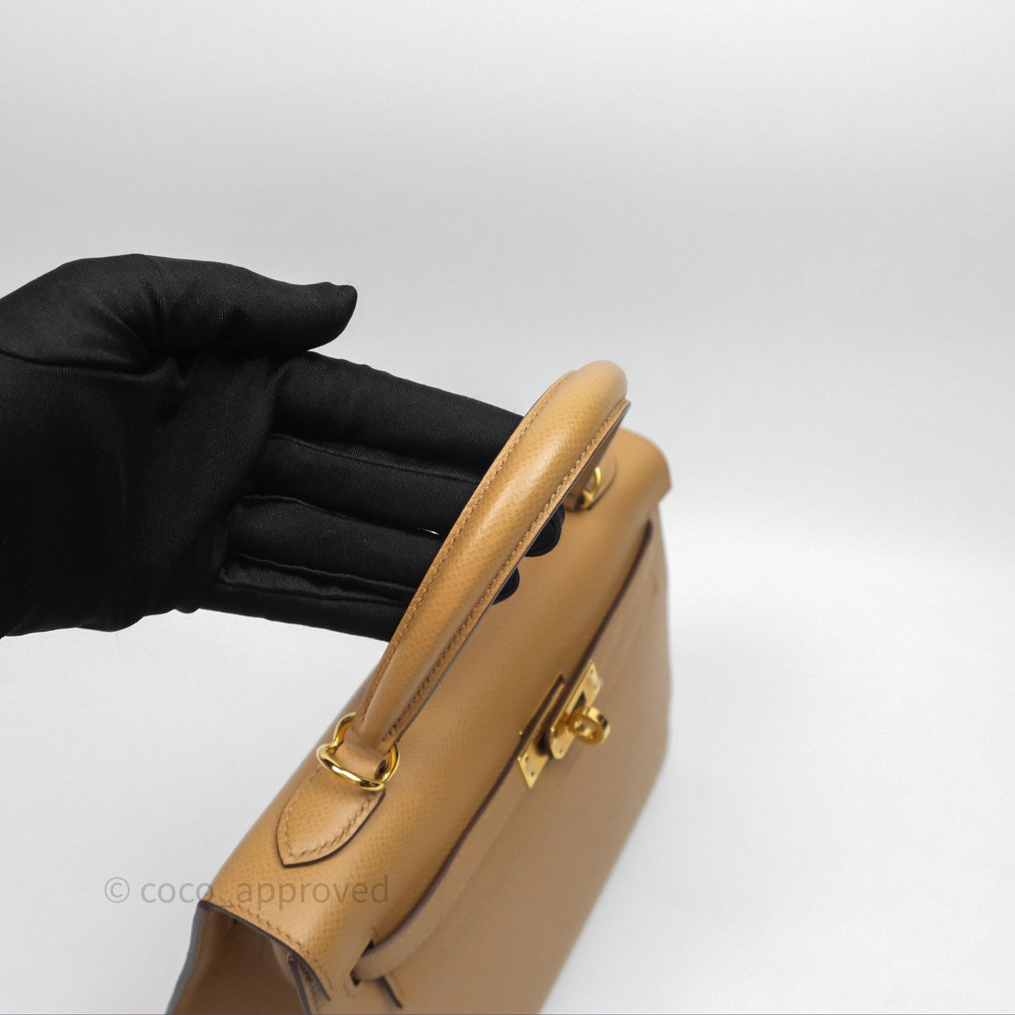 Hermès Sellier Kelly 25 Chai 0M Epsom Gold Hardware