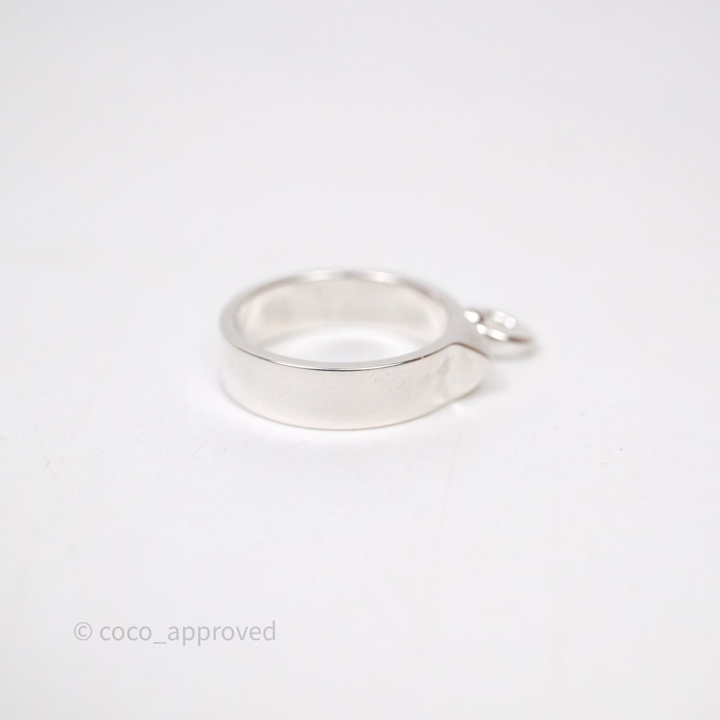 Hermes Collier de Chien Ring PM Sterling Silver Size 51