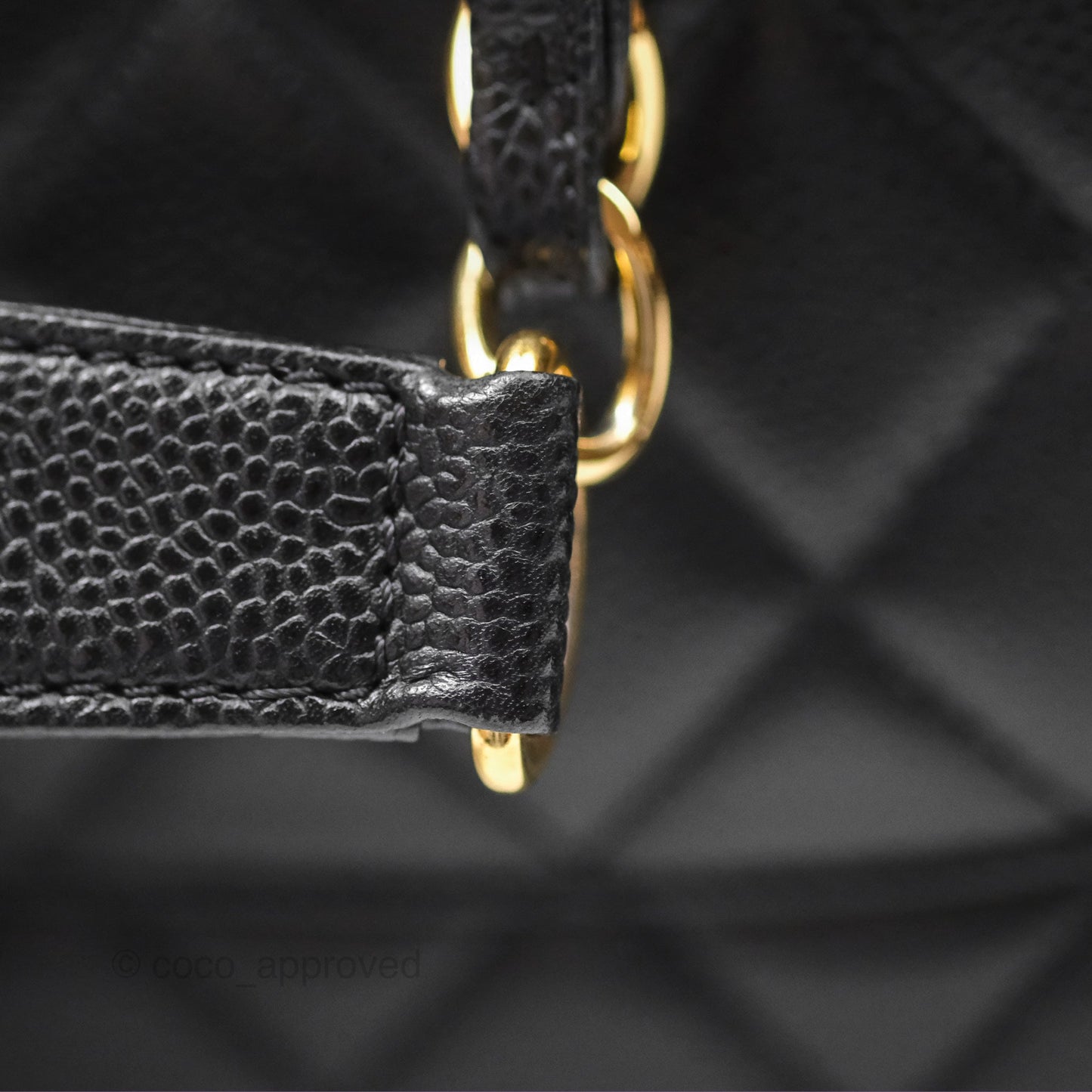 Chanel GST Black Caviar Gold Hardware