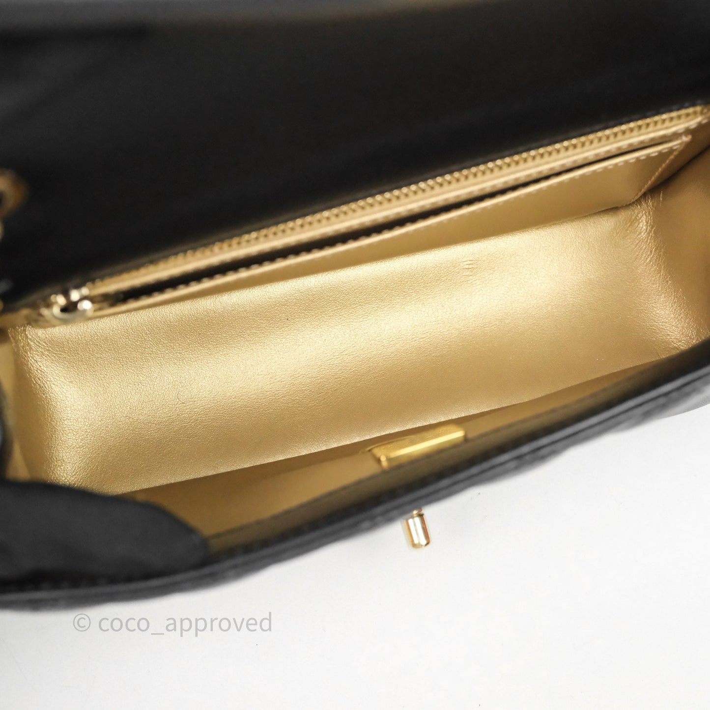 Chanel Ball Crush Mini Rectangular Black Lambskin Gold Hardware